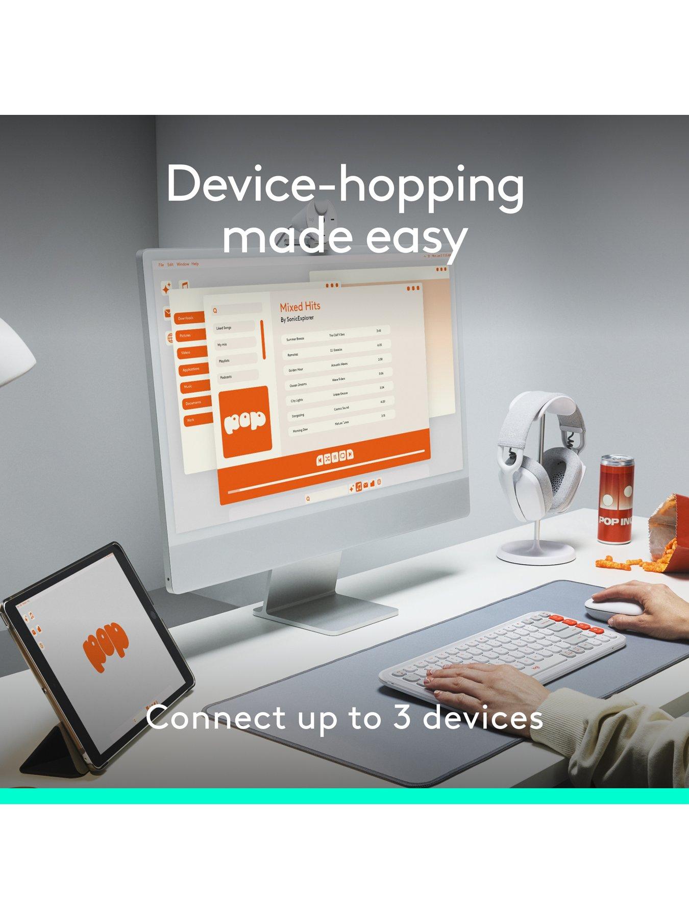 Image 7 of 7 of Logitech Pop Portable Wireless Bluetooth Mouse With Programmable Buttons And Quiet Clicks - Graphite