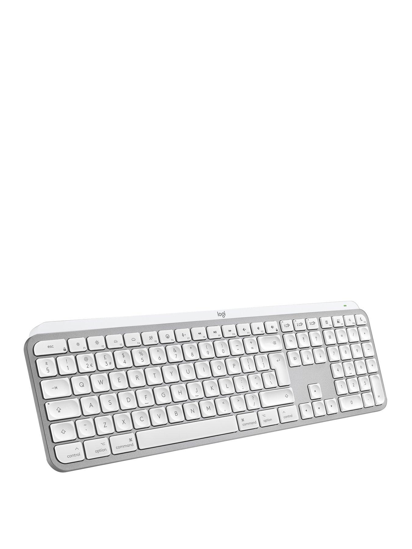 Logitech Mx Keys S For Mac  Advanced Wireless Illuminated Keyboard Pale Grey