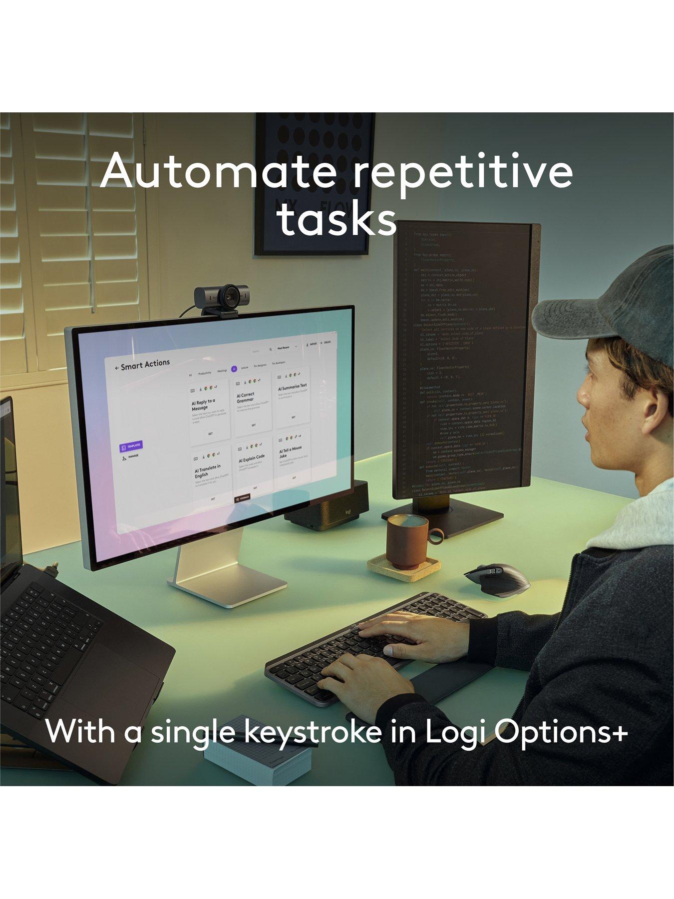 Image 4 of 8 of Logitech Mx Keys S For Mac &nbsp;Advanced Wireless Illuminated Keyboard Pale Grey