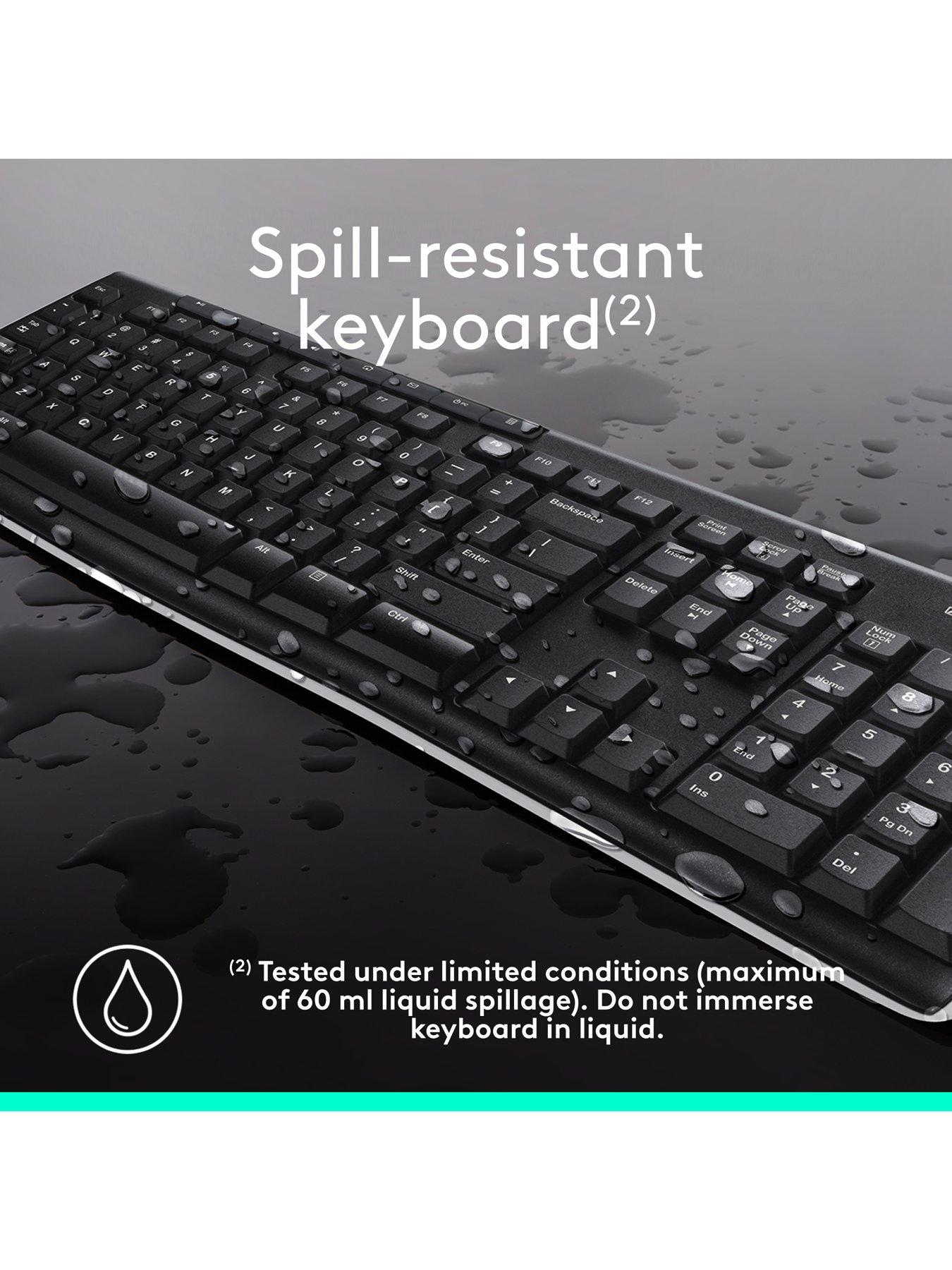 Image 4 of 7 of Logitech Mk270 Wireless Keyboard And Mouse Combo For Windows, 2.4 Ghz Wireless, Compact Mouse, 8 Multimedia And Shortcut Keys