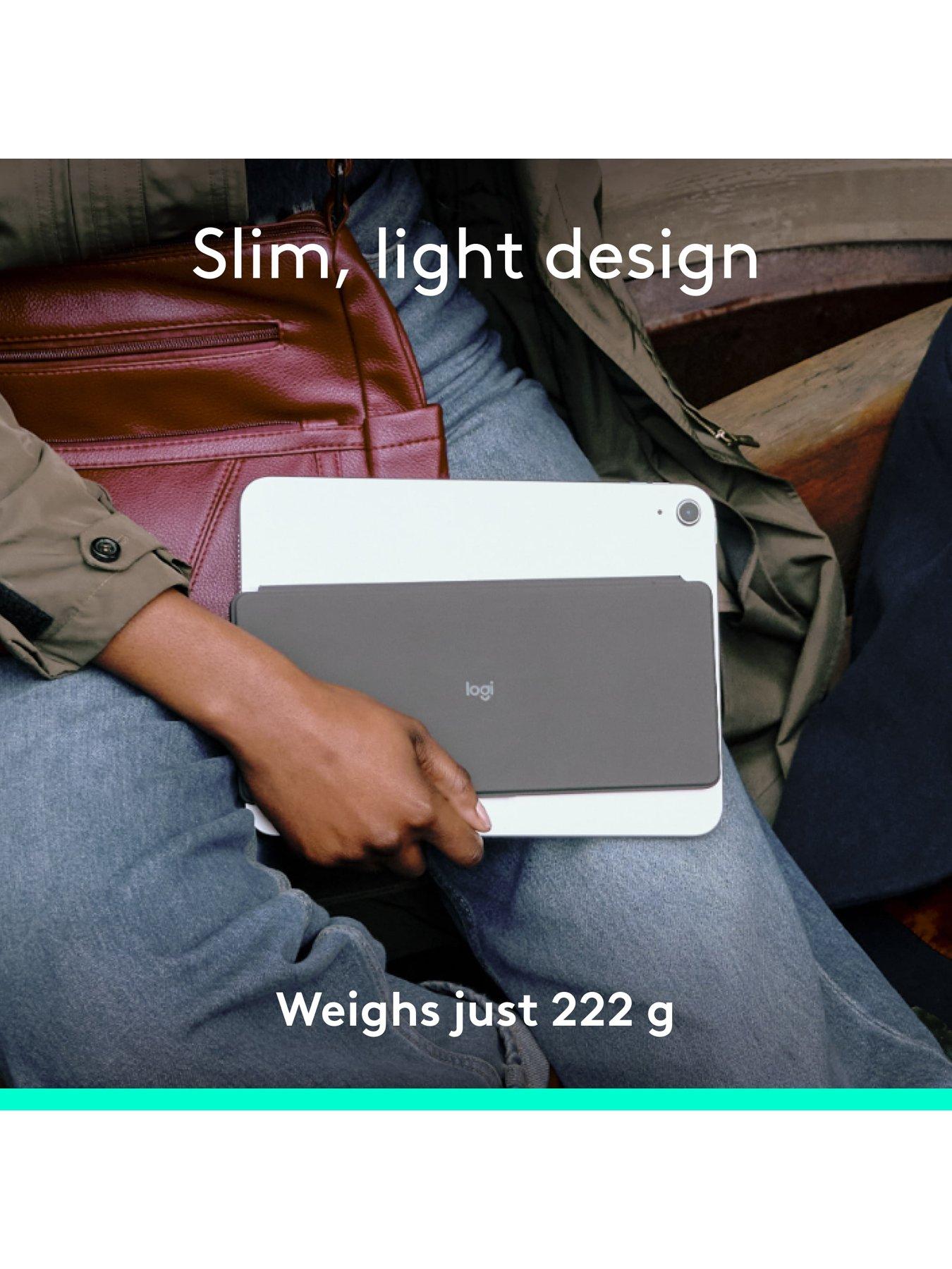 Image 2 of 8 of Logitech Keys-To-Go 2 Portable Wireless Ipad Keyboard With Built-In Cover, Slim And Compact Wireless Keyboard For Ipad Graphite