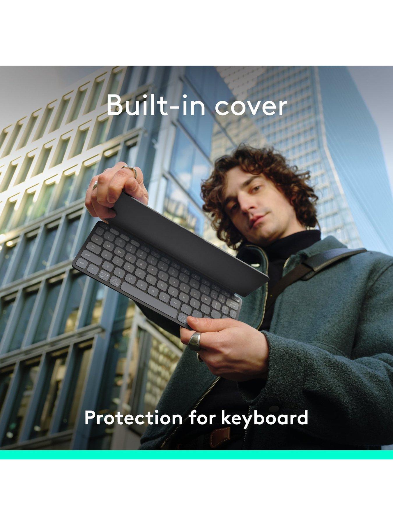 Image 3 of 8 of Logitech Keys-To-Go 2 Portable Wireless Ipad Keyboard With Built-In Cover, Slim And Compact Wireless Keyboard For Ipad Graphite