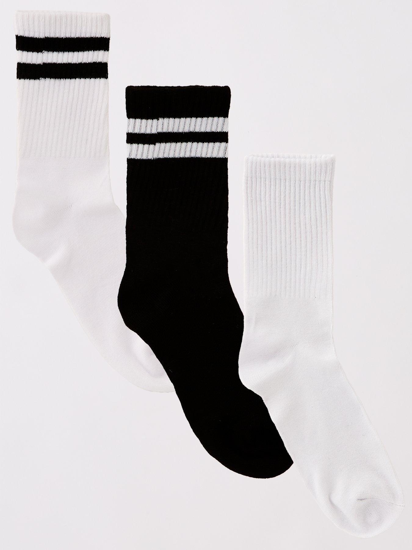 Image of PIECES 3 Pack Socks  - Bright White