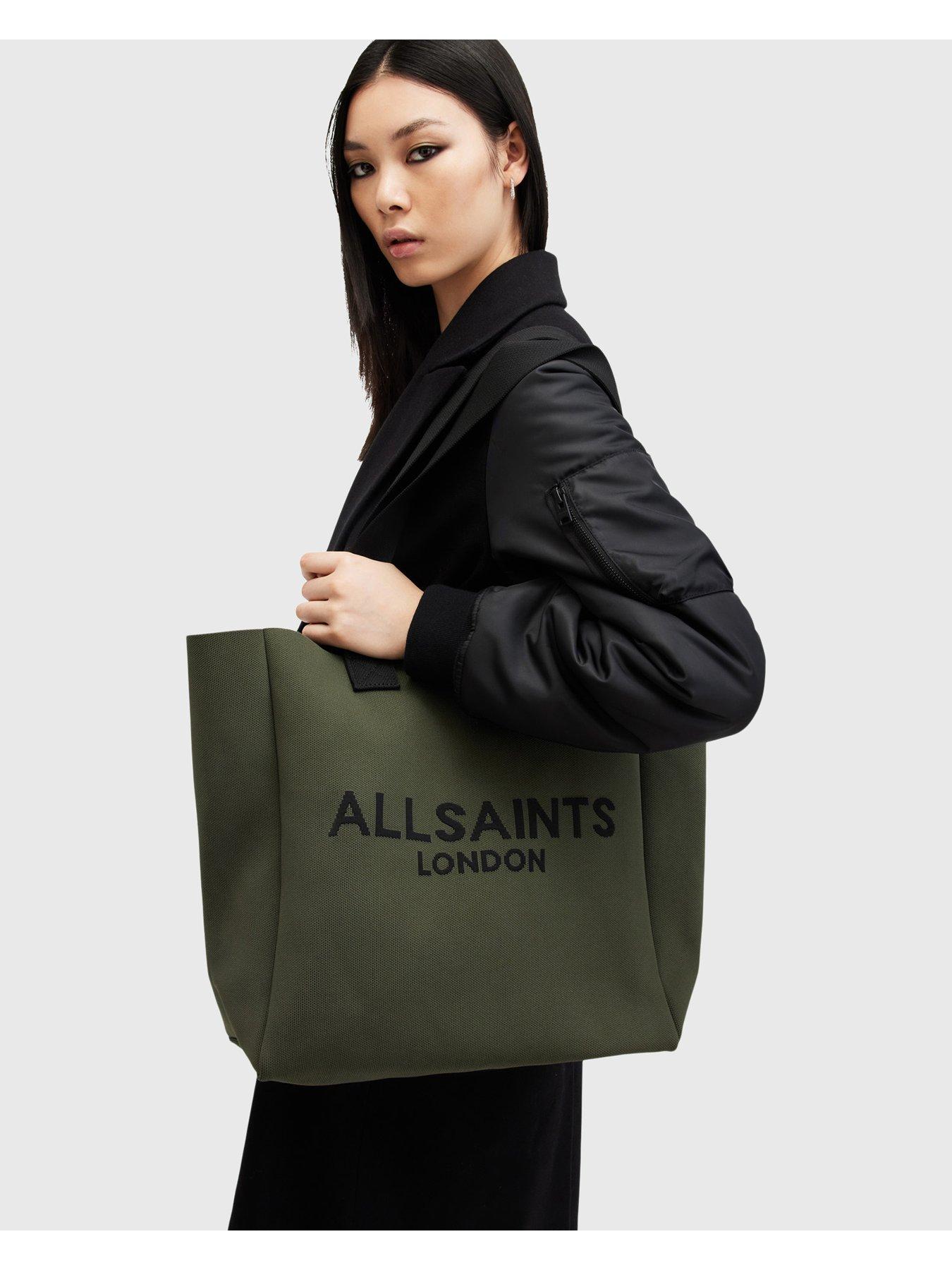 AllSaints Izzy Large Logo Knitted Tote Bag Very