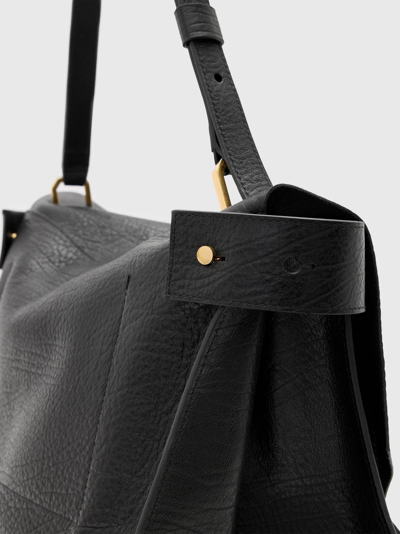 Image 4 of 5 of AllSaints Ursa Grain Leather Satchel Bag