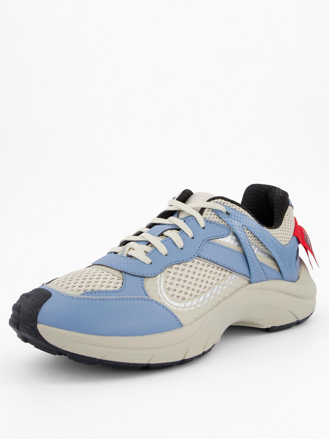 Image 2 of 6 of HUGO Men's Racing Bull Go2 Trainers - Off White/Blue