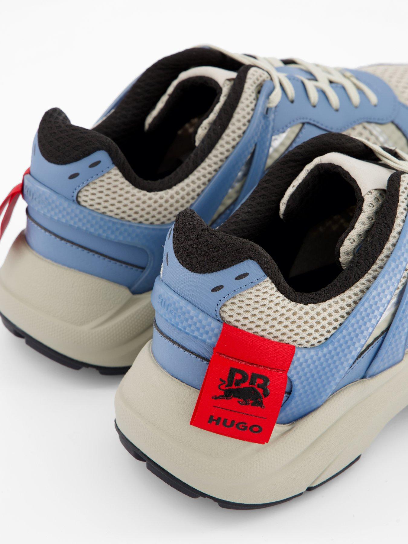 Image 4 of 6 of HUGO Men's Racing Bull Go2 Trainers - Off White/Blue