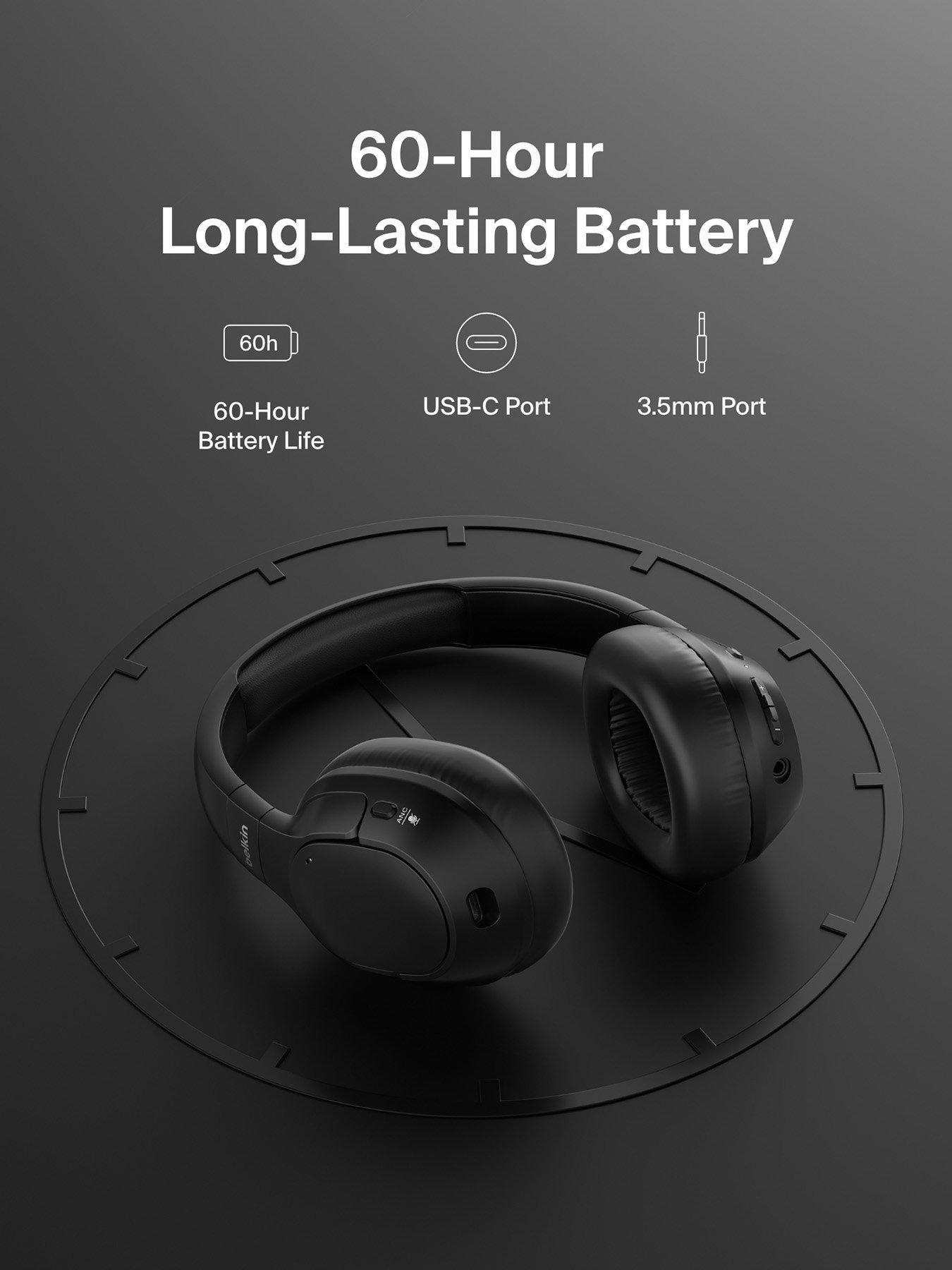 Image 4 of 7 of Belkin Soundform Isolate Noise Cancelling Headphones