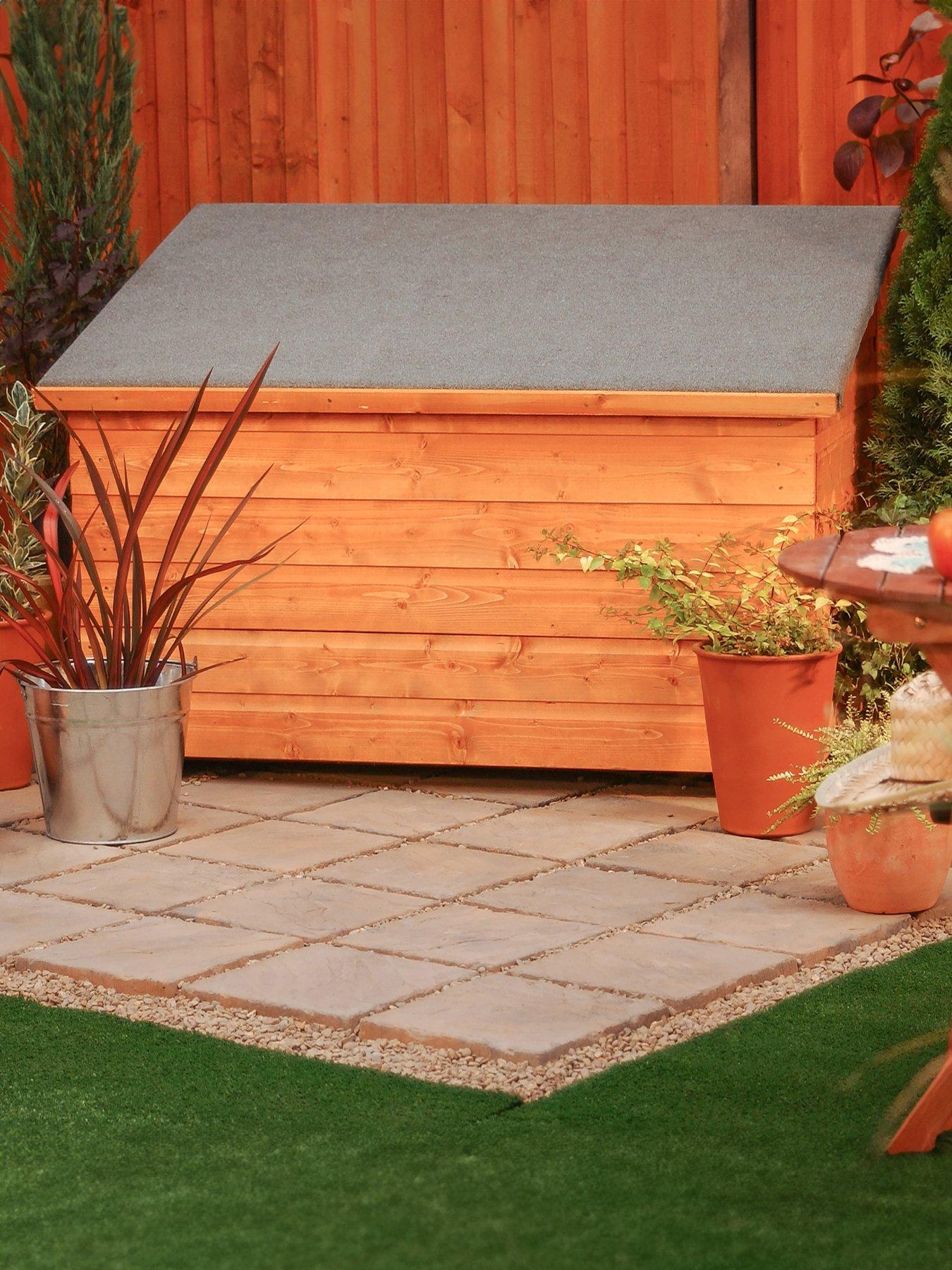 Product photograph of Rowlinson Shiplap Garden Chest from very.co.uk