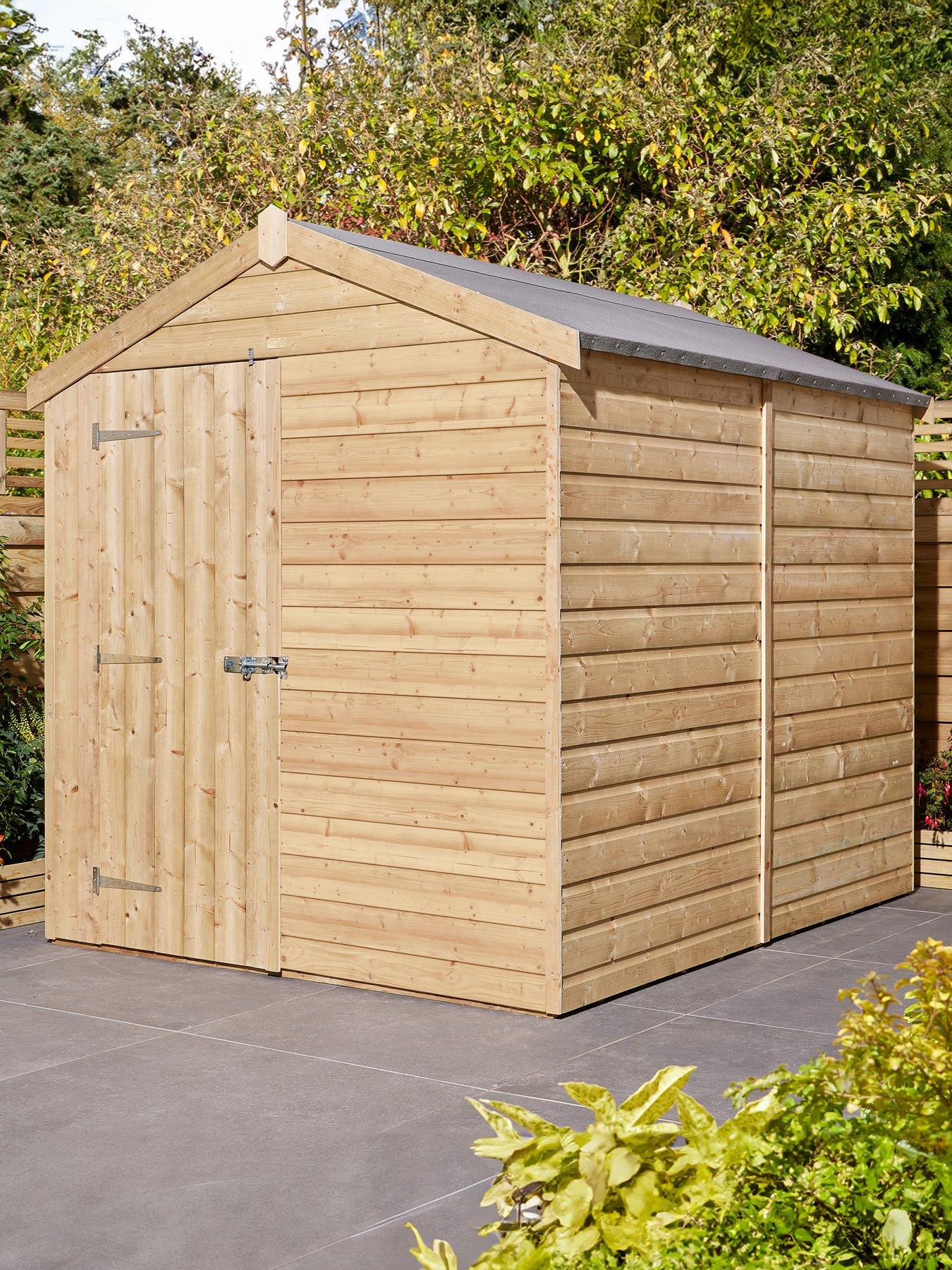 undefined 8x6ft Shiplap Apex Shed Single Door