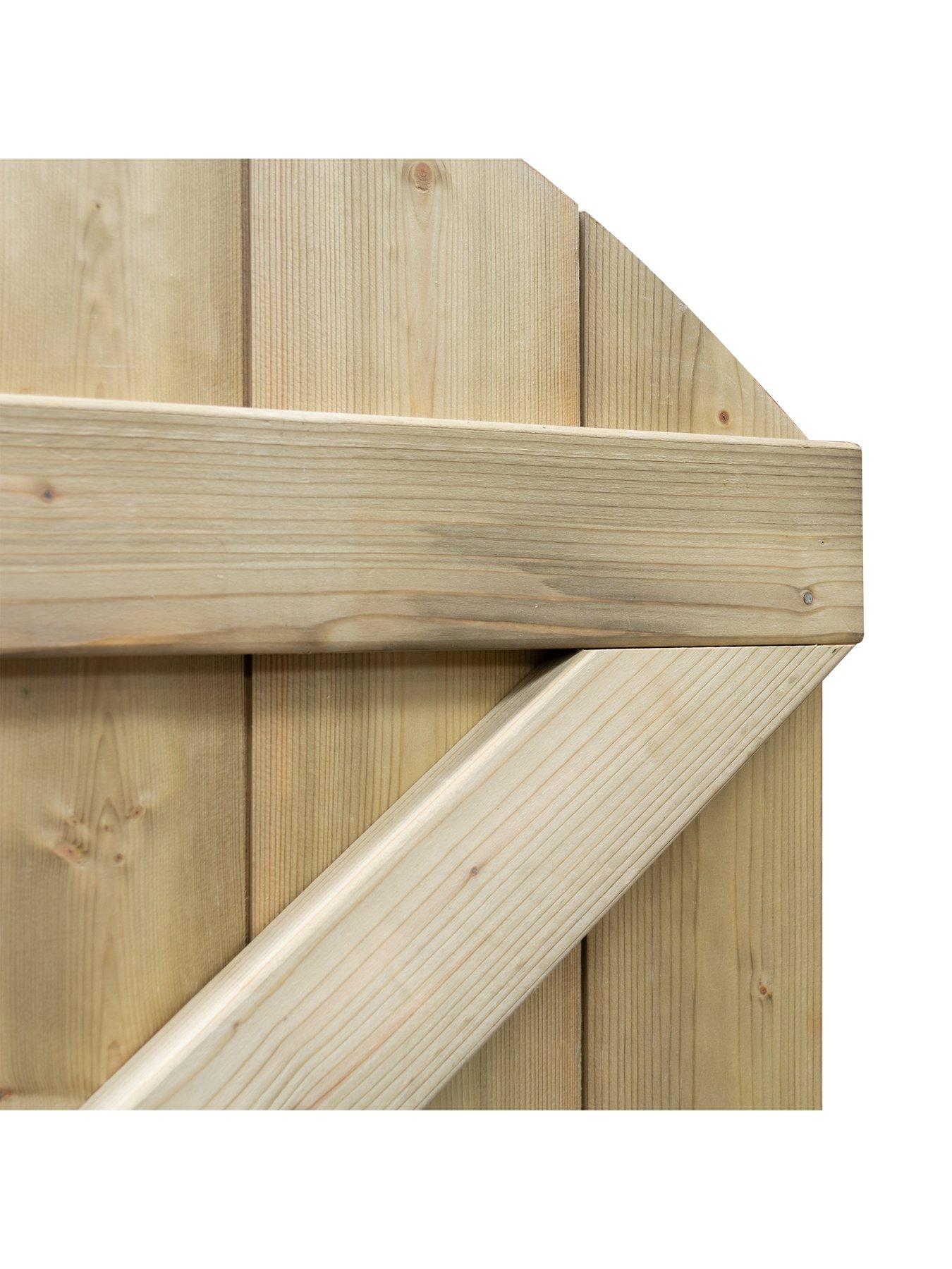 Image 5 of 6 of Rowlinson Tongue and Groove Arch Top Wooden Gate