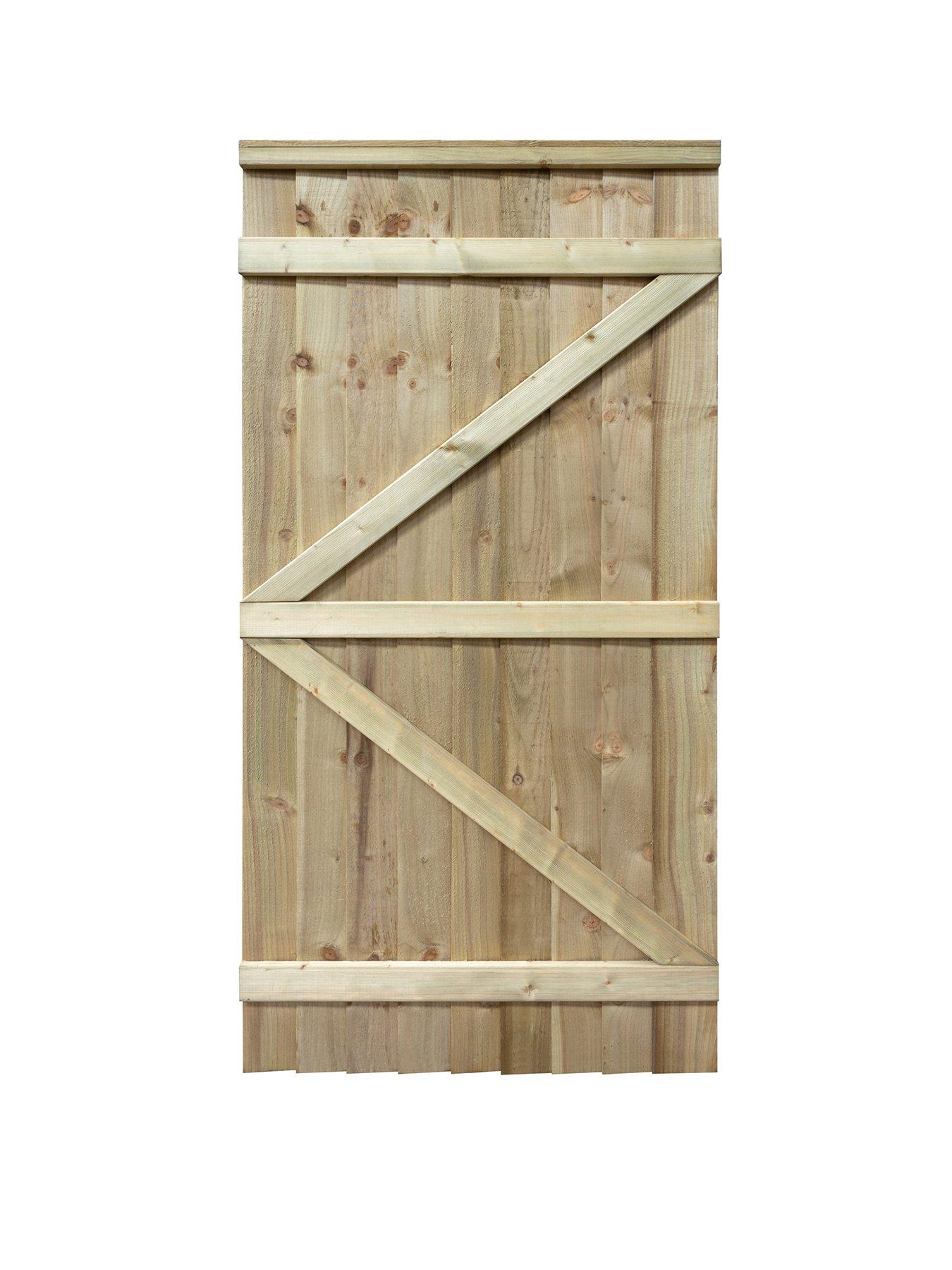 Image 2 of 6 of Rowlinson Featheredge Square Top Wooden Gate
