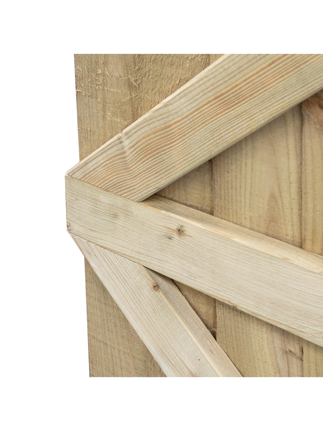 Image 5 of 6 of Rowlinson Featheredge Square Top Wooden Gate