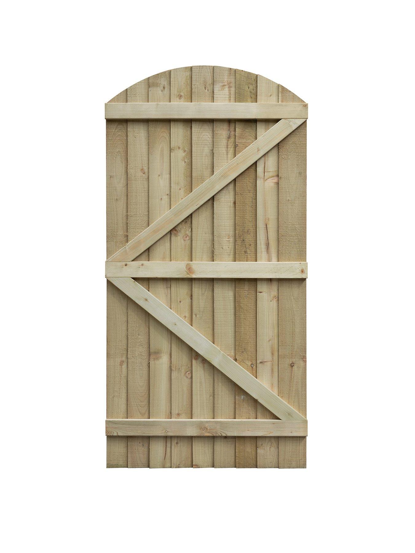 Image 2 of 6 of Rowlinson Featheredge Arch Top Wooden Gate
