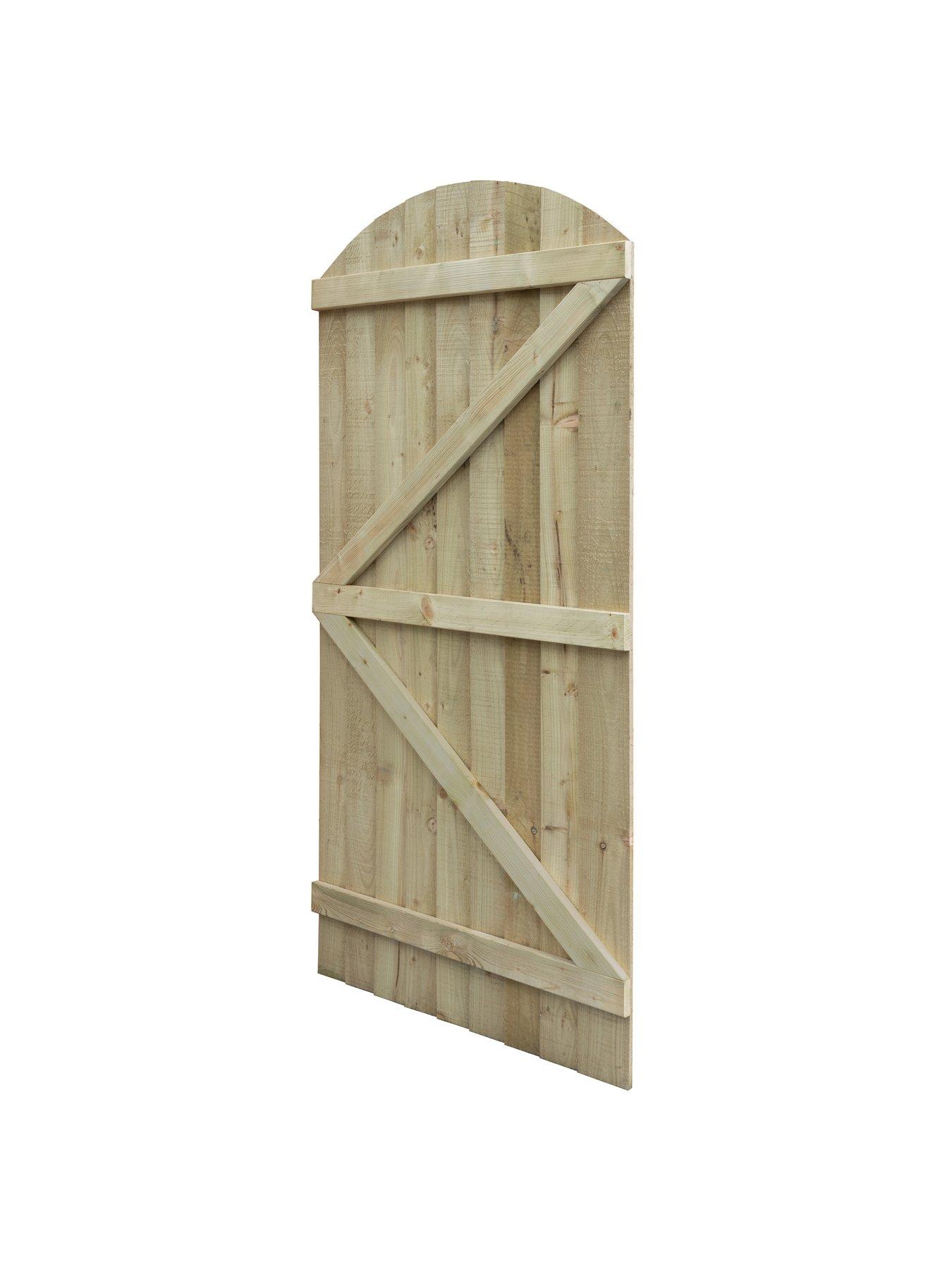 Image 3 of 6 of Rowlinson Featheredge Arch Top Wooden Gate