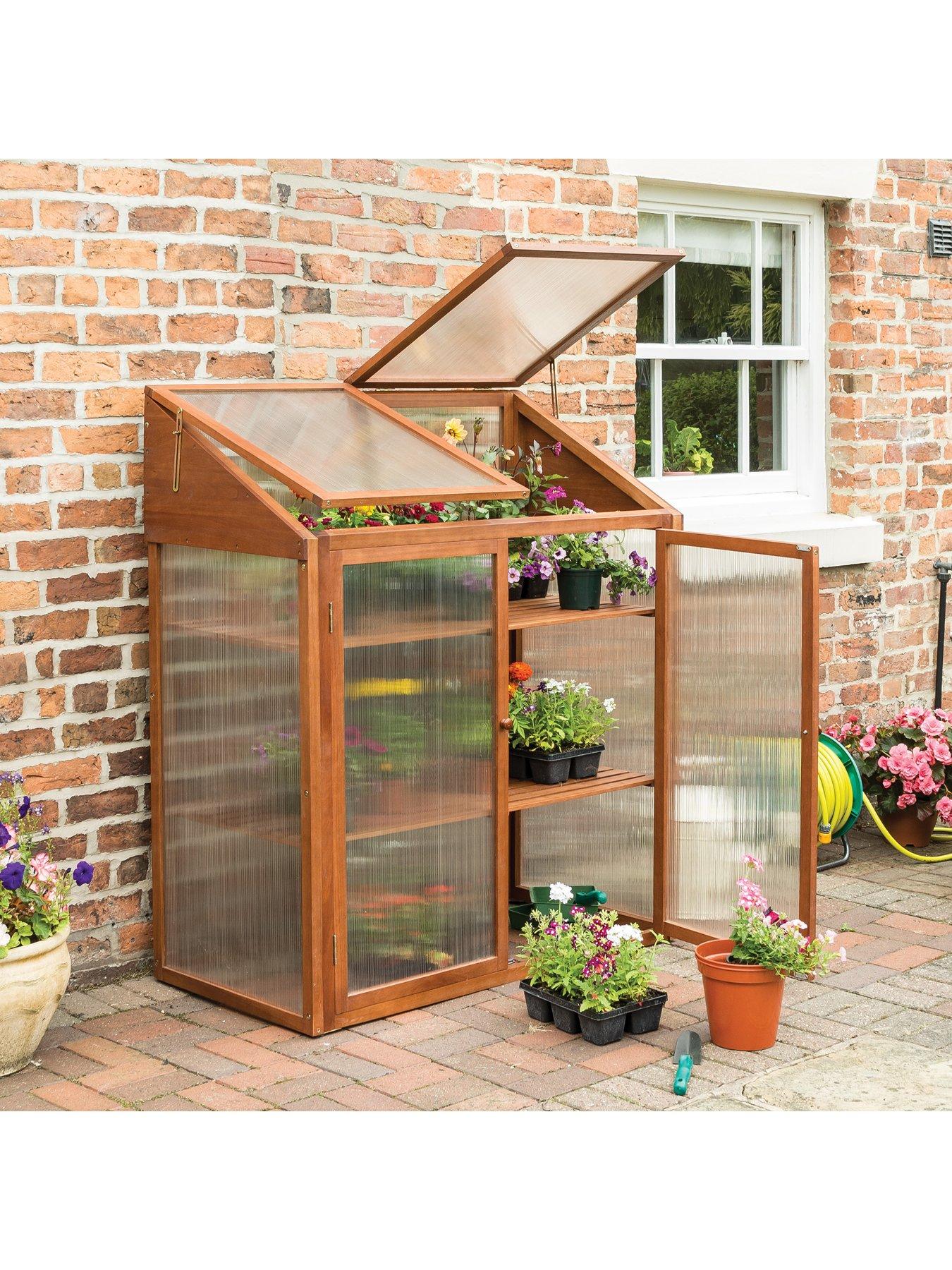Image 2 of 5 of Rowlinson Hardwood Mini Greenhouse