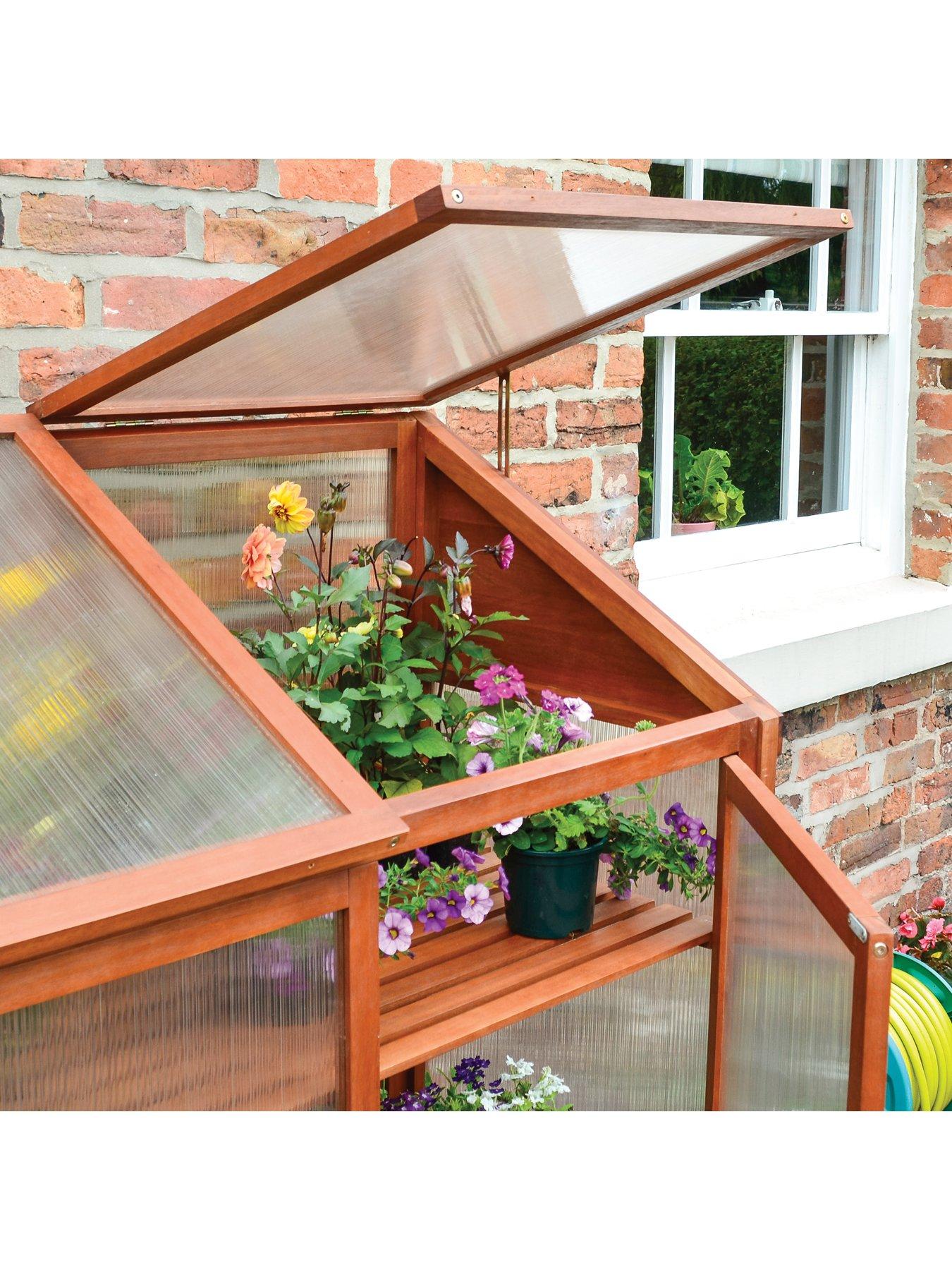 Image 4 of 5 of Rowlinson Hardwood Mini Greenhouse