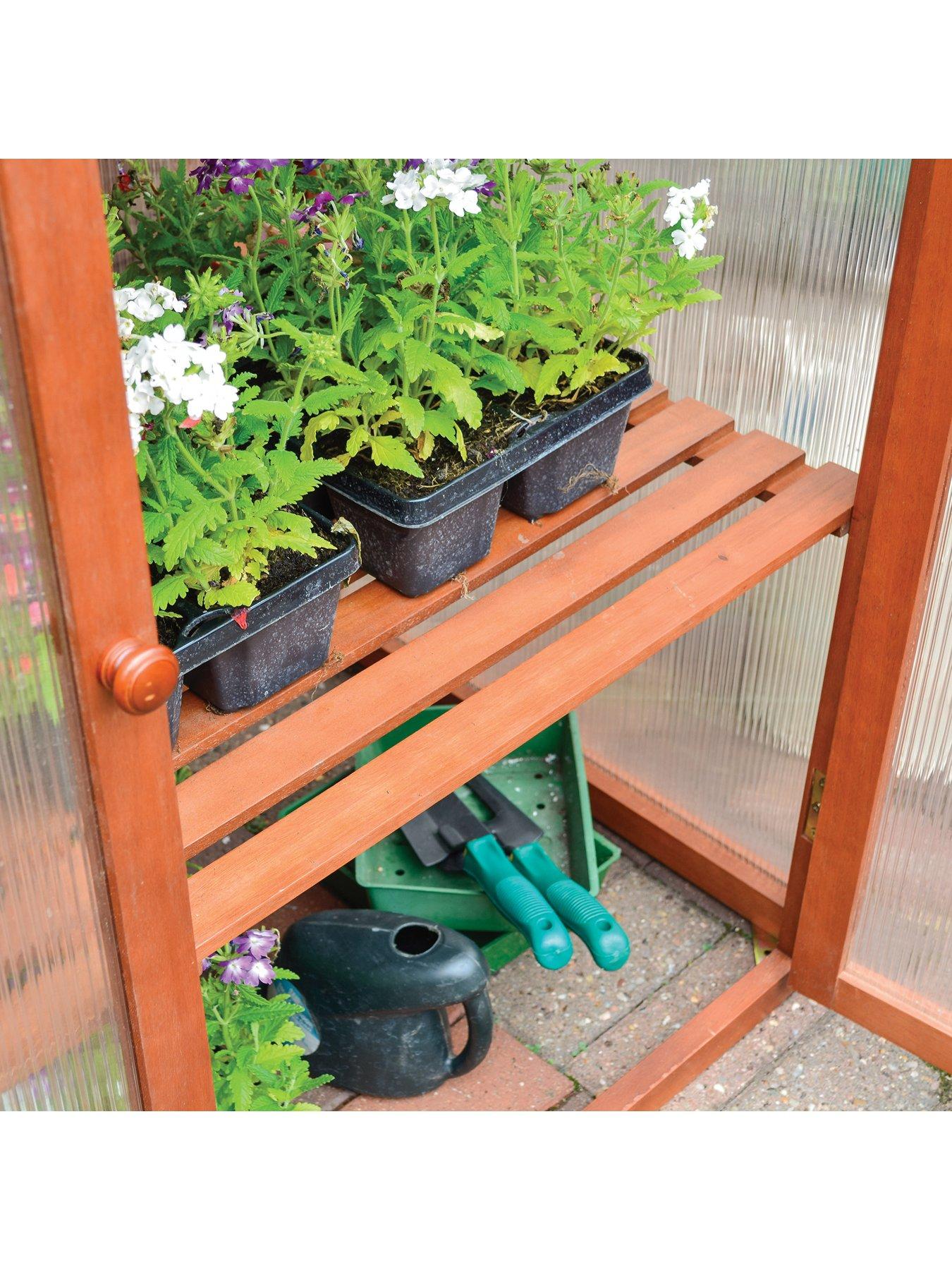 Image 5 of 5 of Rowlinson Hardwood Mini Greenhouse