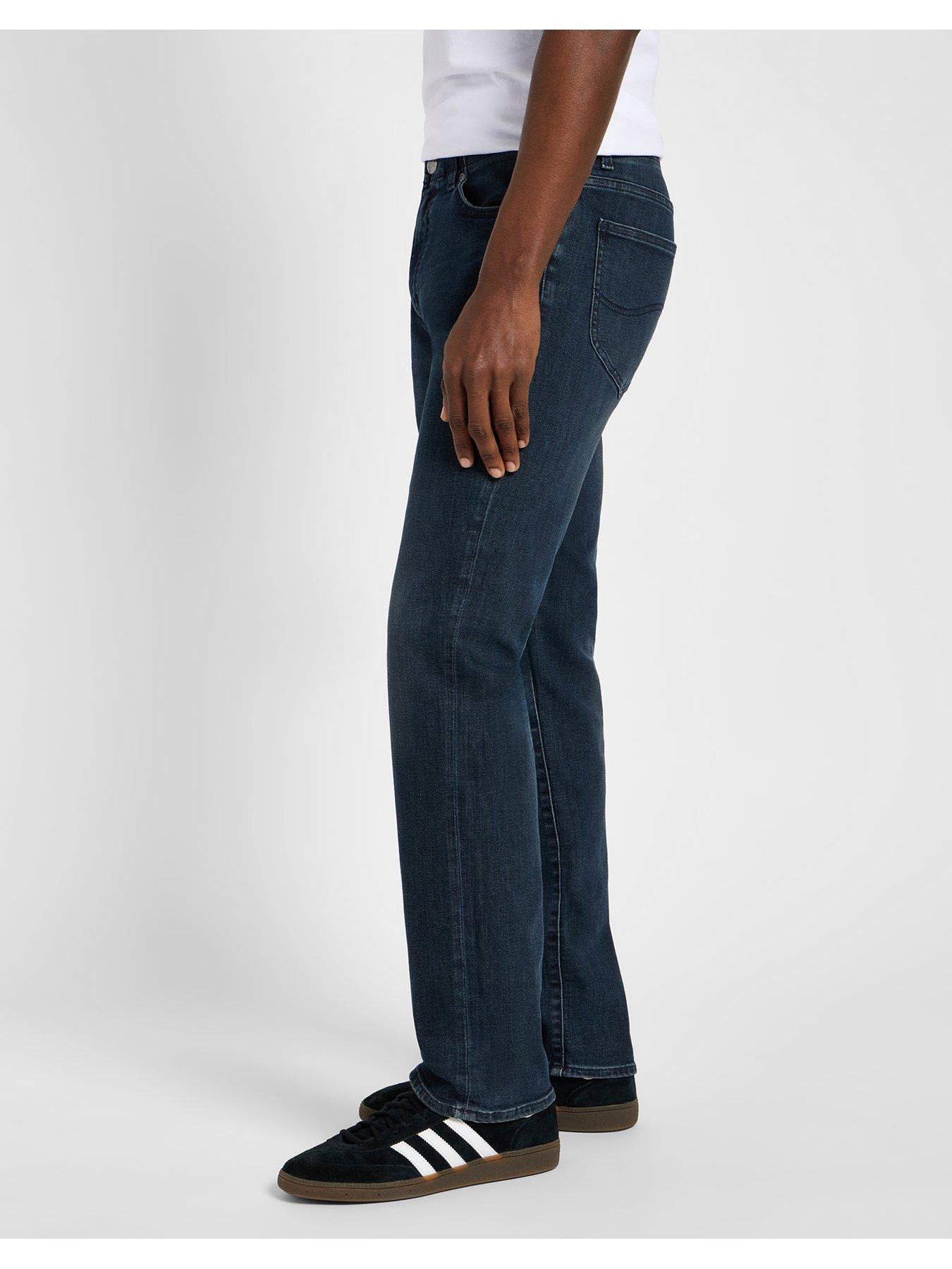 Image 4 of 5 of Lee Extreme Motion Stretch Straight Fit Jeans - Dark Blue