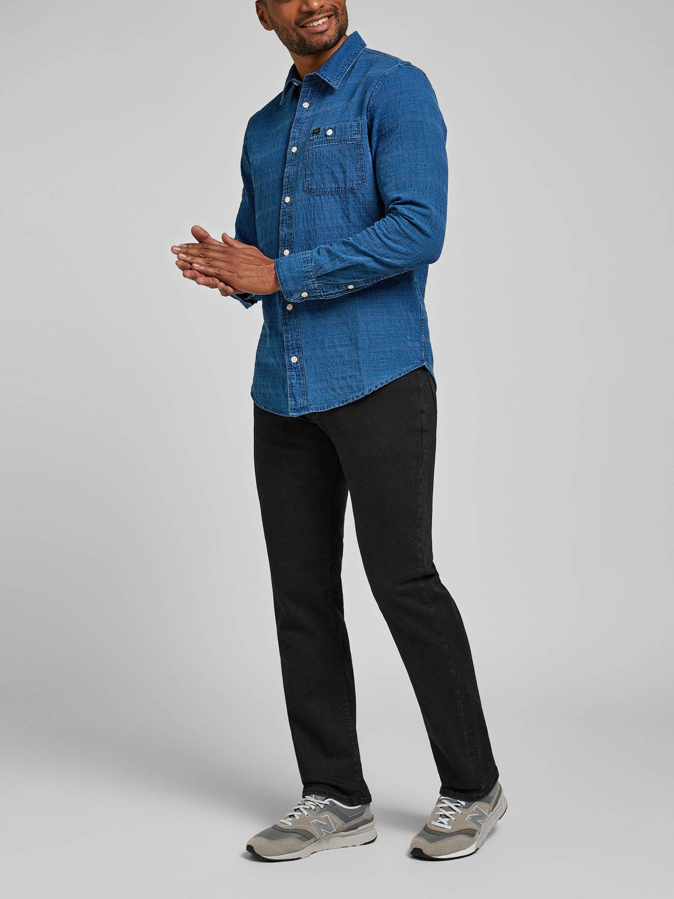 undefined Extreme Motion Stretch Straight Fit Jeans - Black