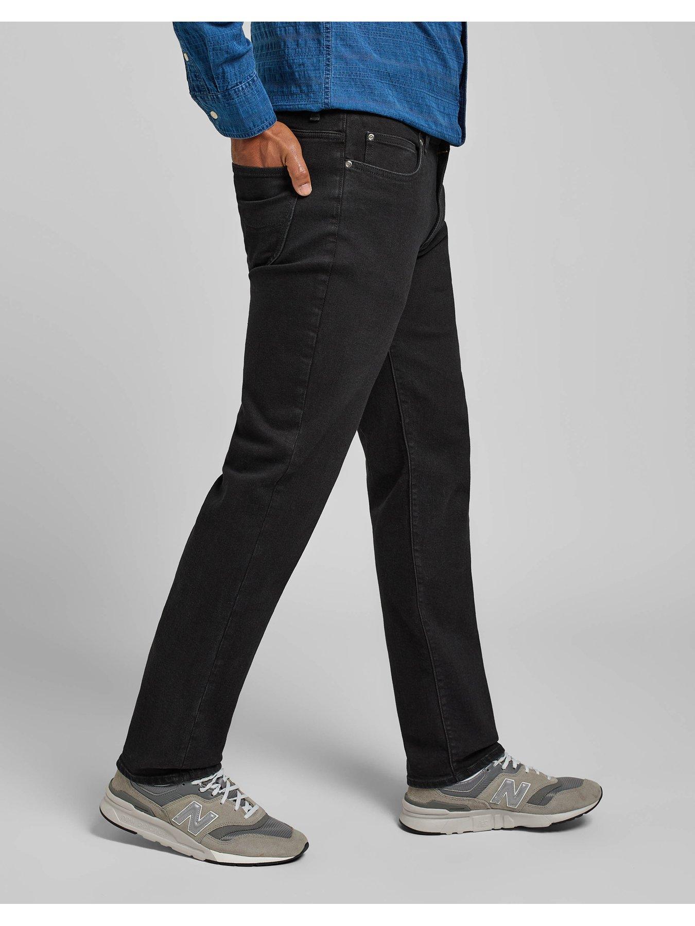 Image 4 of 5 of Lee Extreme Motion Stretch Straight Fit Jeans - Black