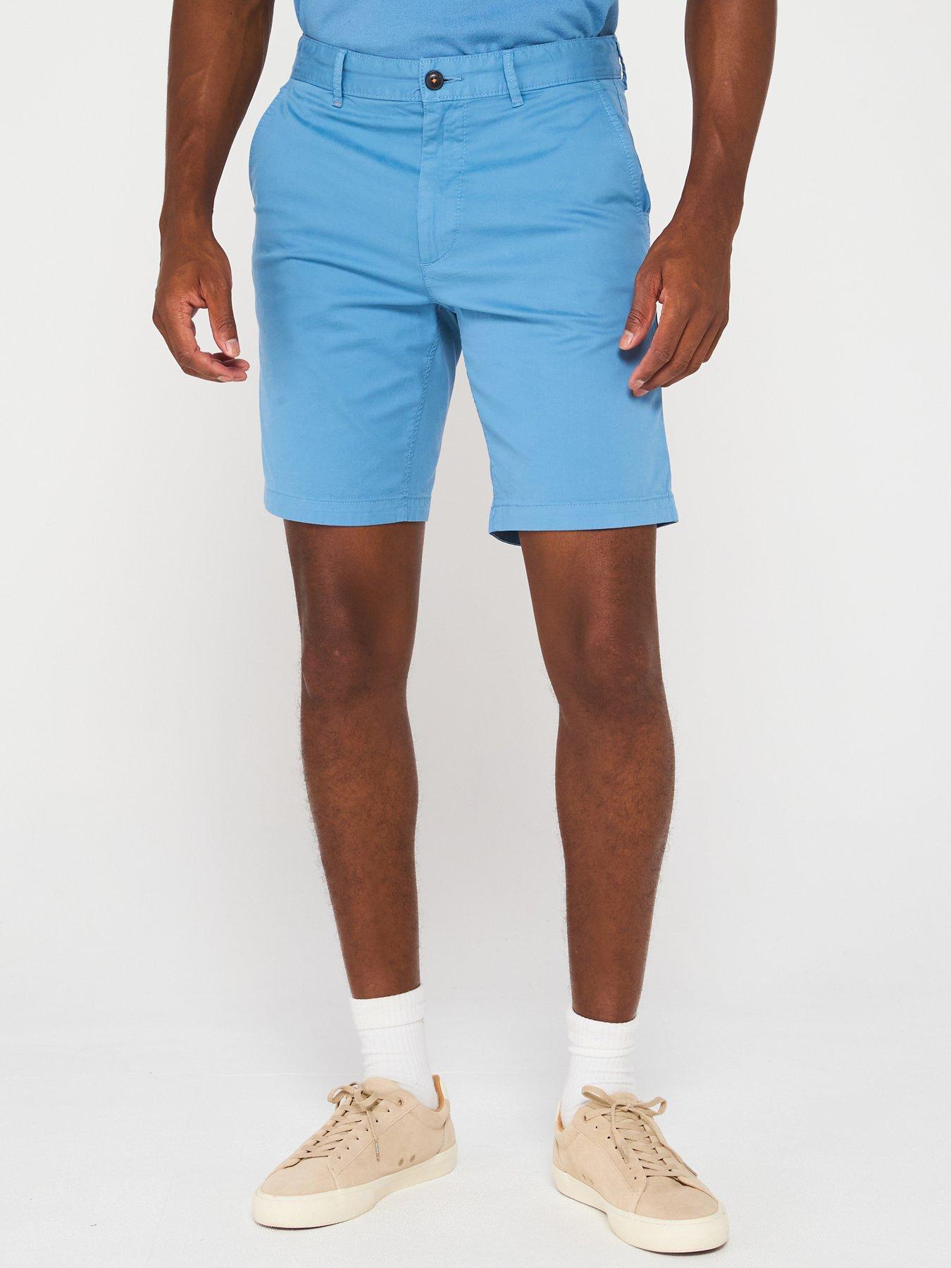 undefined Chino Slim Fit Shorts - Light Blue