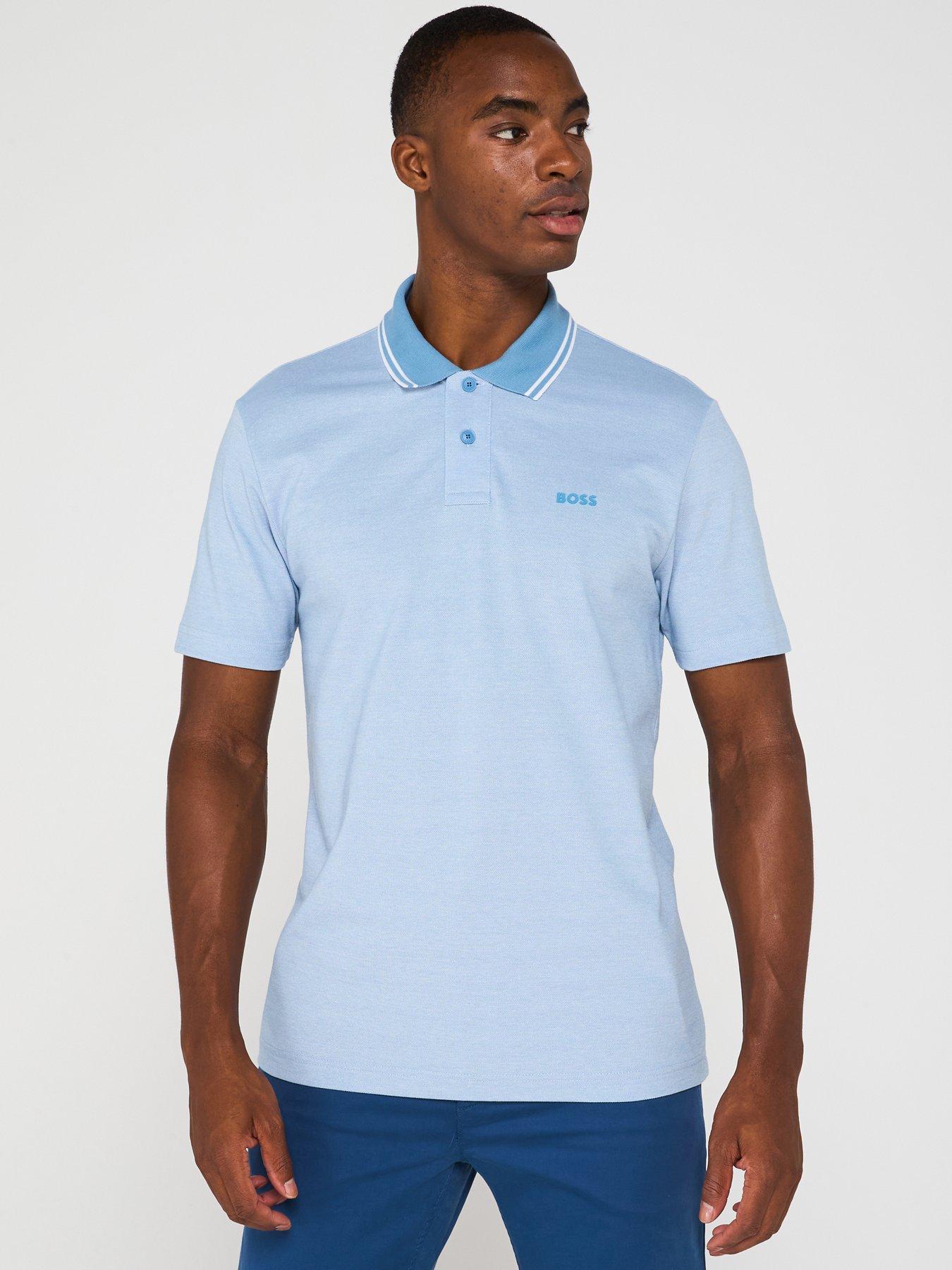 undefined Peoxford Tipped Polo Shirt - Blue
