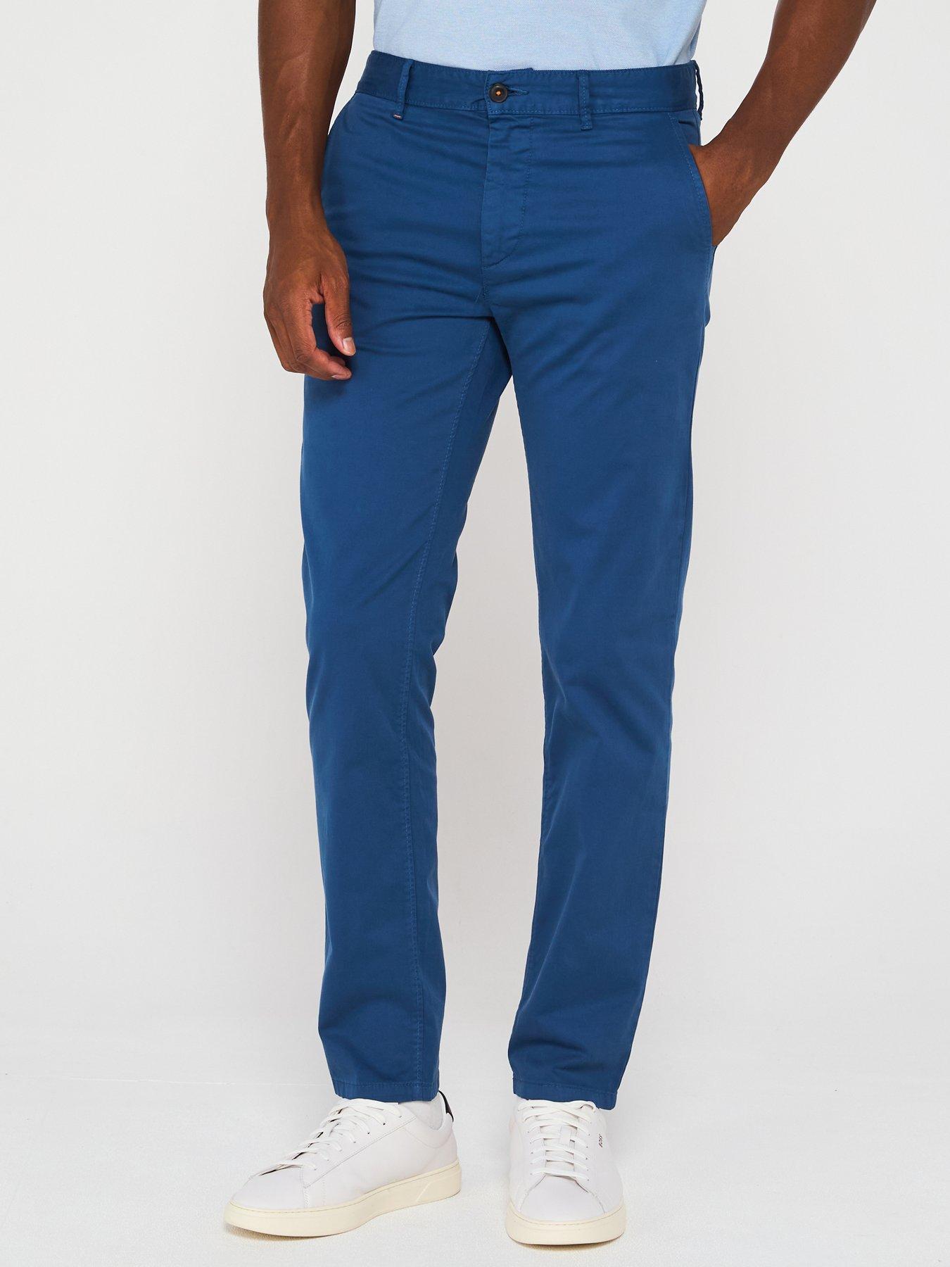 undefined Slim Fit Chinos - Blue