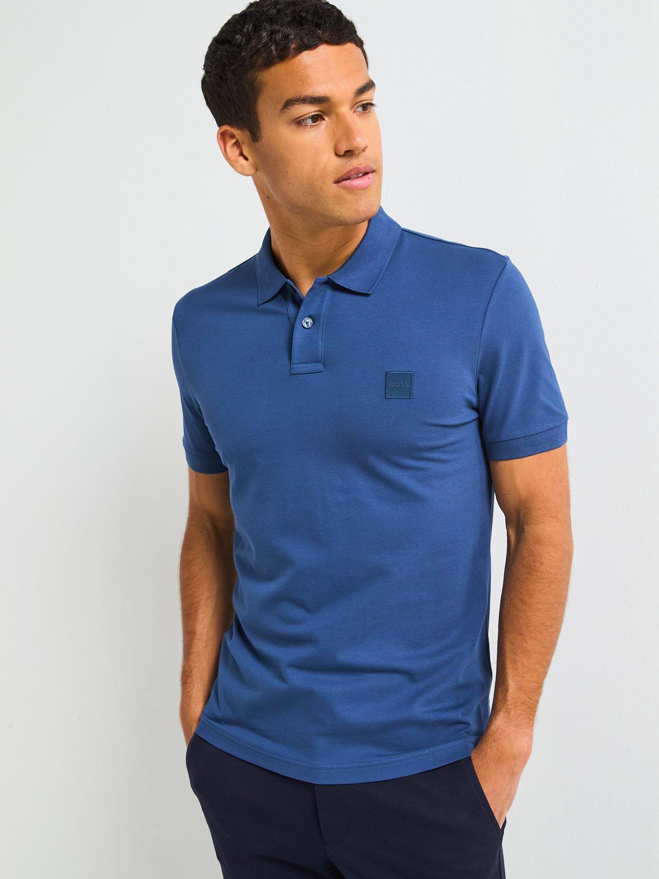 undefined Passenger Slim Fit Short Sleeve Polo Shirt-dark Blue