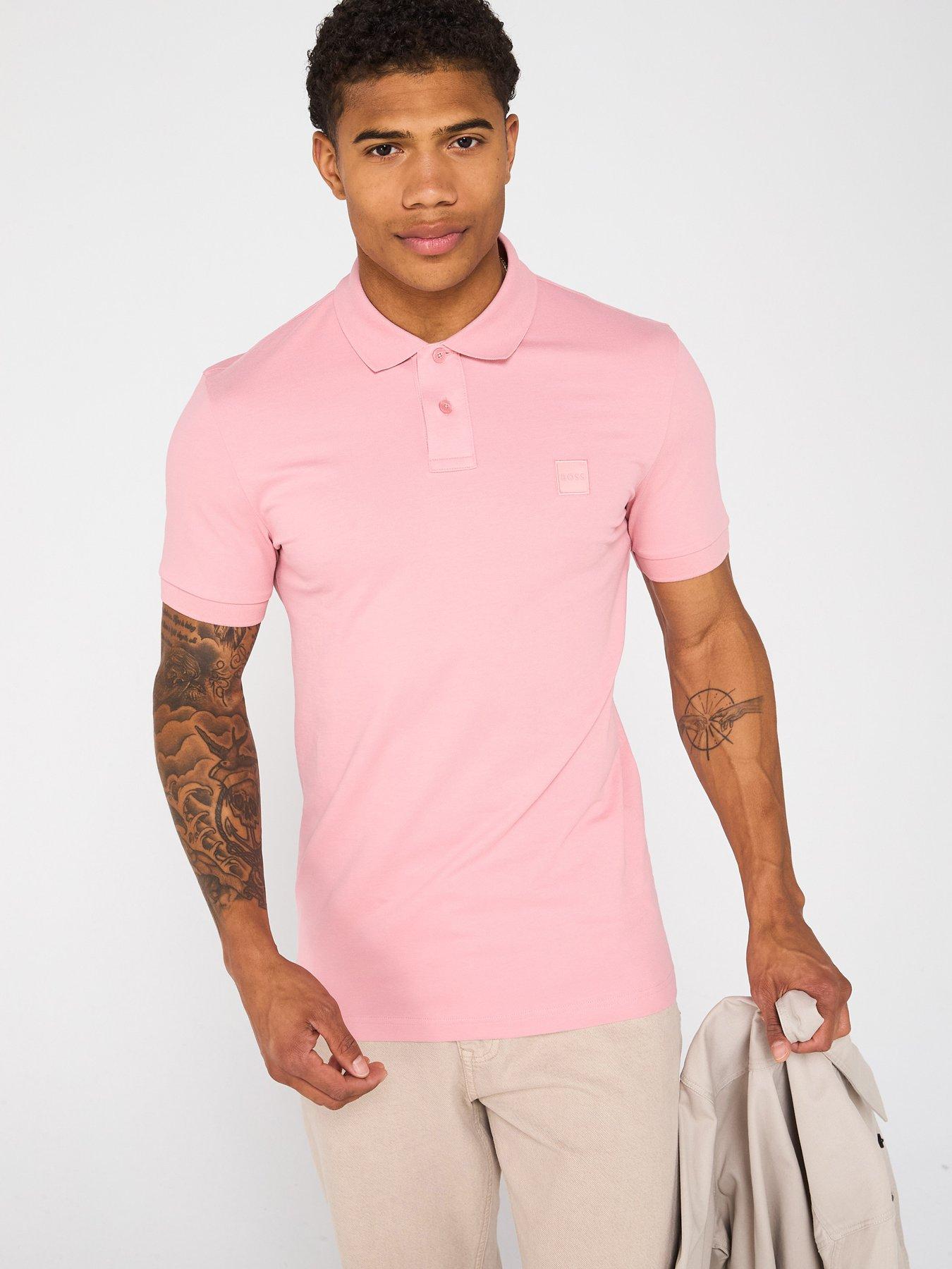 undefined Boss Passenger Slim Fit Short Sleeve Polo Shirt-red