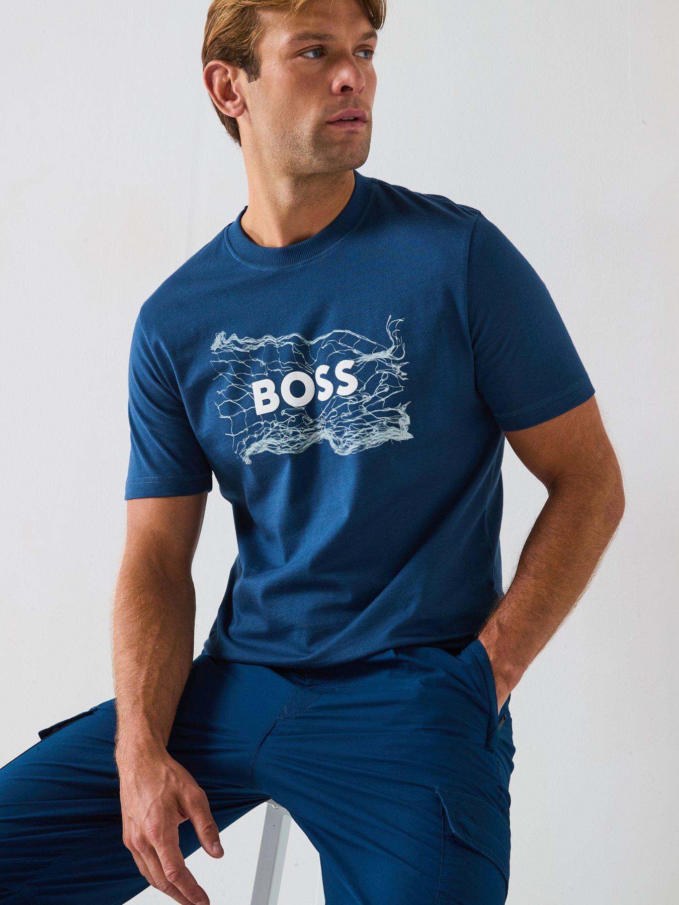 Image 3 of 4 of BOSS Te Logospace T-Shirt - Open Blue