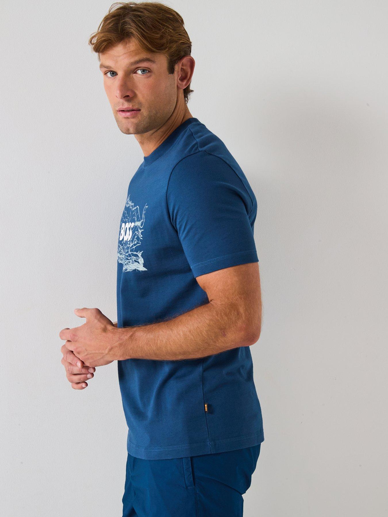 Image 4 of 4 of BOSS Te Logospace T-Shirt - Open Blue