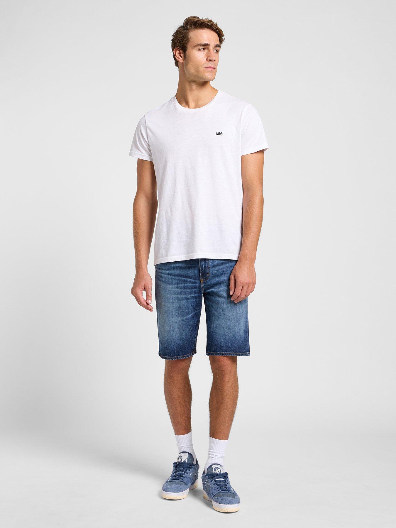 undefined Extreme Motion Stretch 5 Pocket Denim Shorts - Blue
