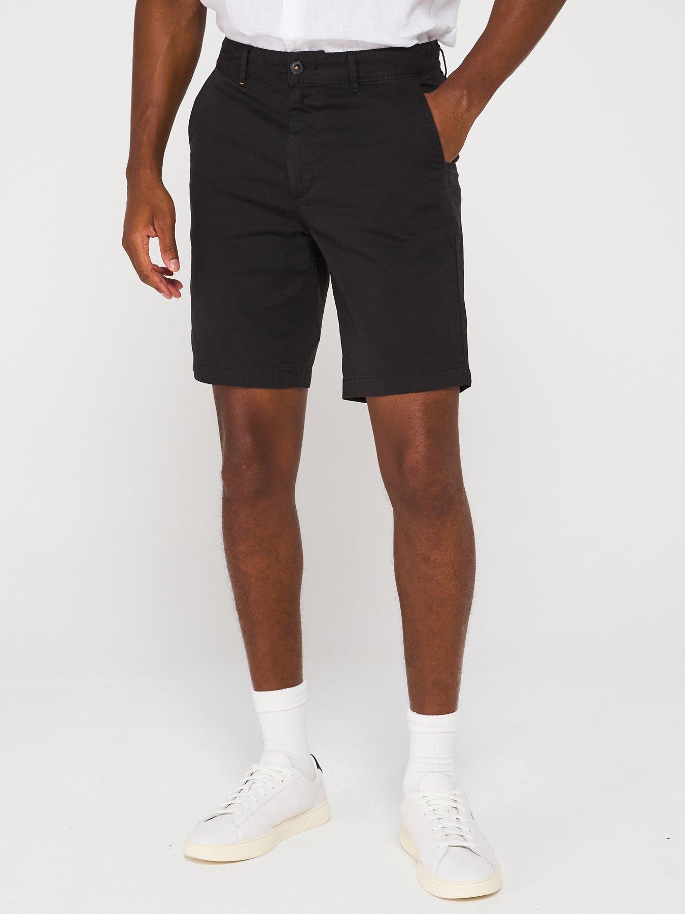 undefined Slim Fit Chino Shorts - Black
