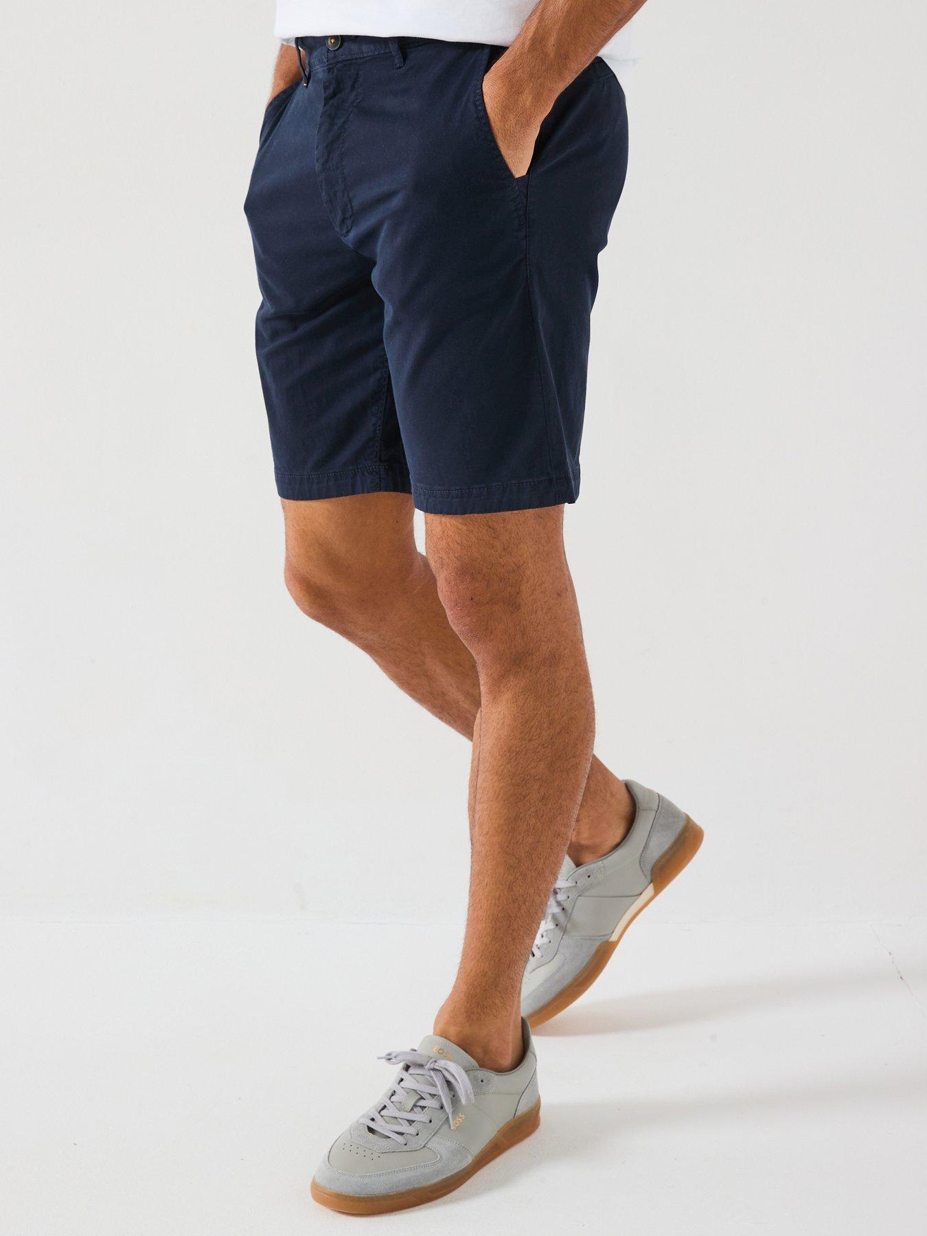 undefined Chino Slim Fit Shorts - Dark Blue