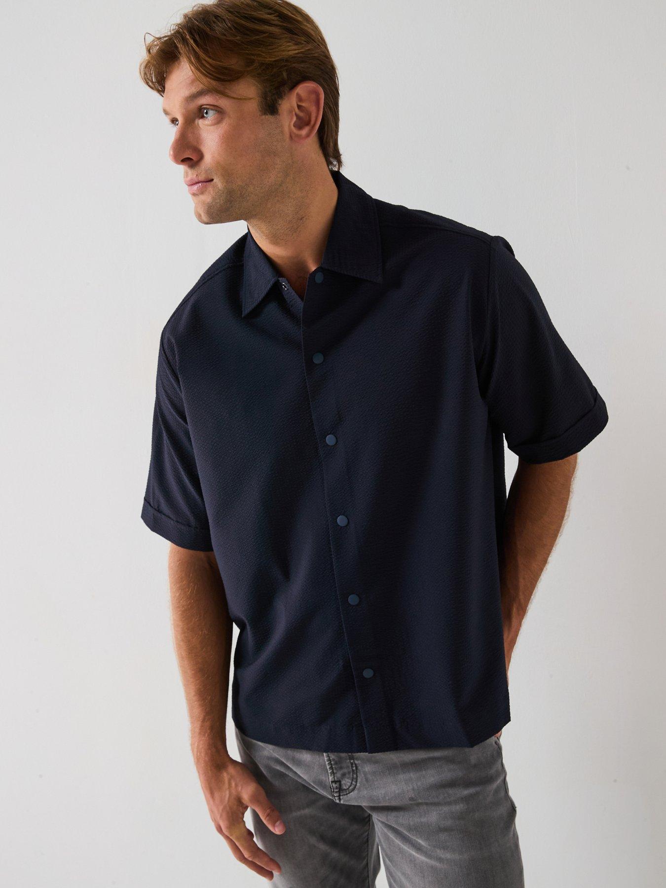 undefined Lapoully Relaxed Fit Shirt- Dark Blue