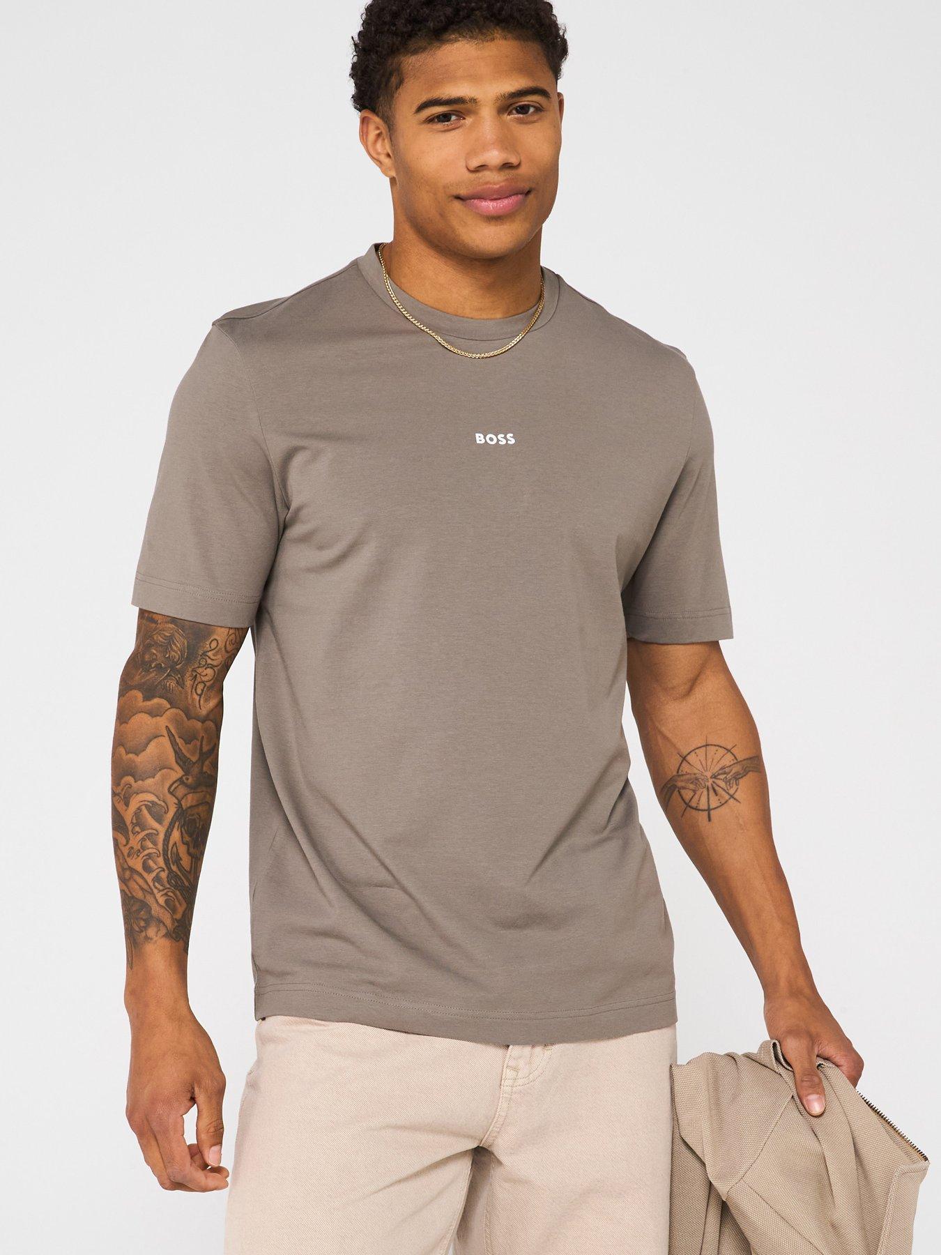 undefined Tchup Centre Logo Relaxed Fit T-shirt-beige