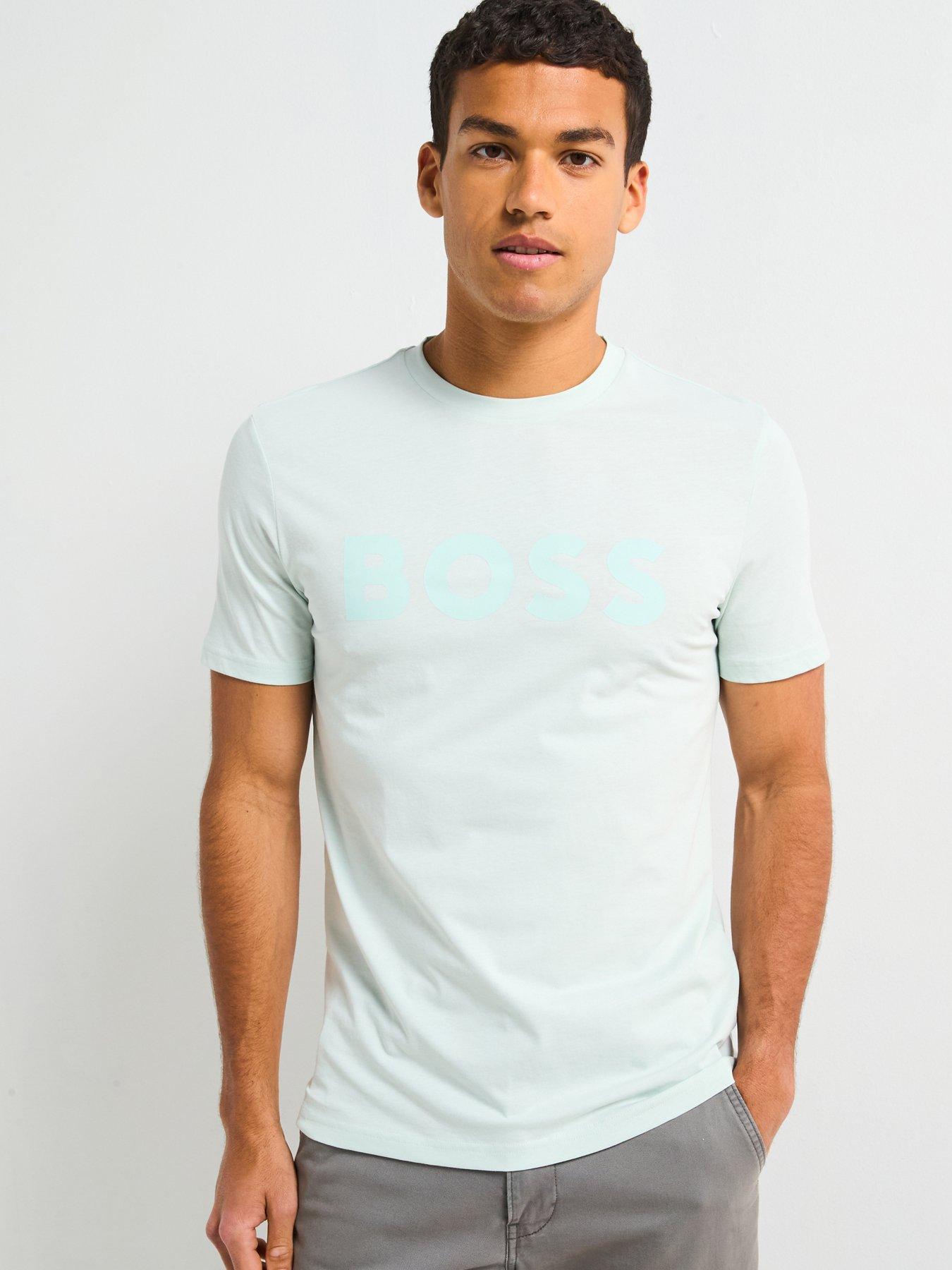 undefined Thinking 1 Regular Fit Large Logo T-shirt-blue