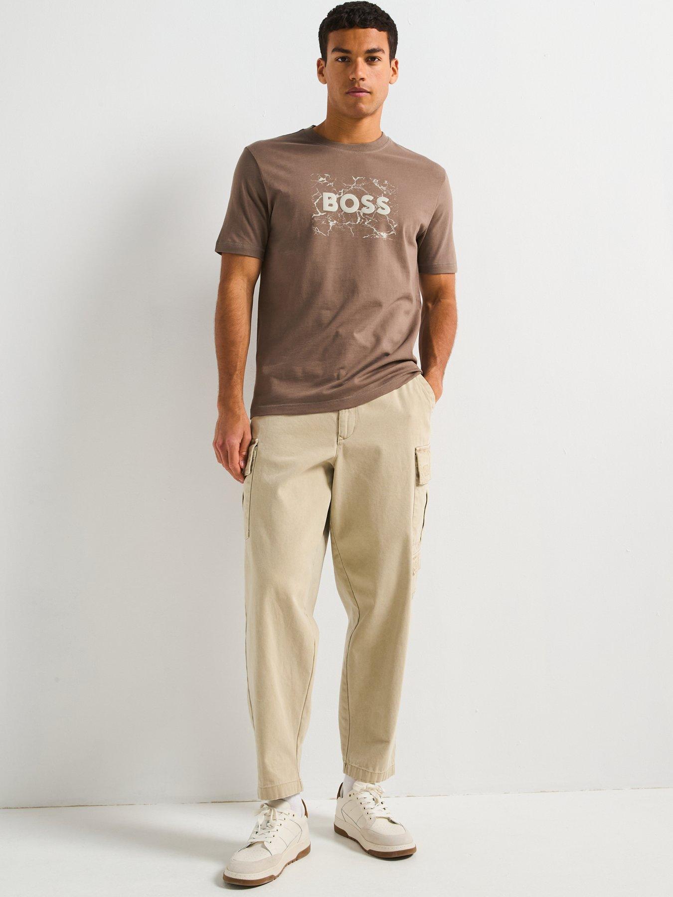 Image 6 of 6 of BOSS Te Logospace T-Shirt - Open Beige