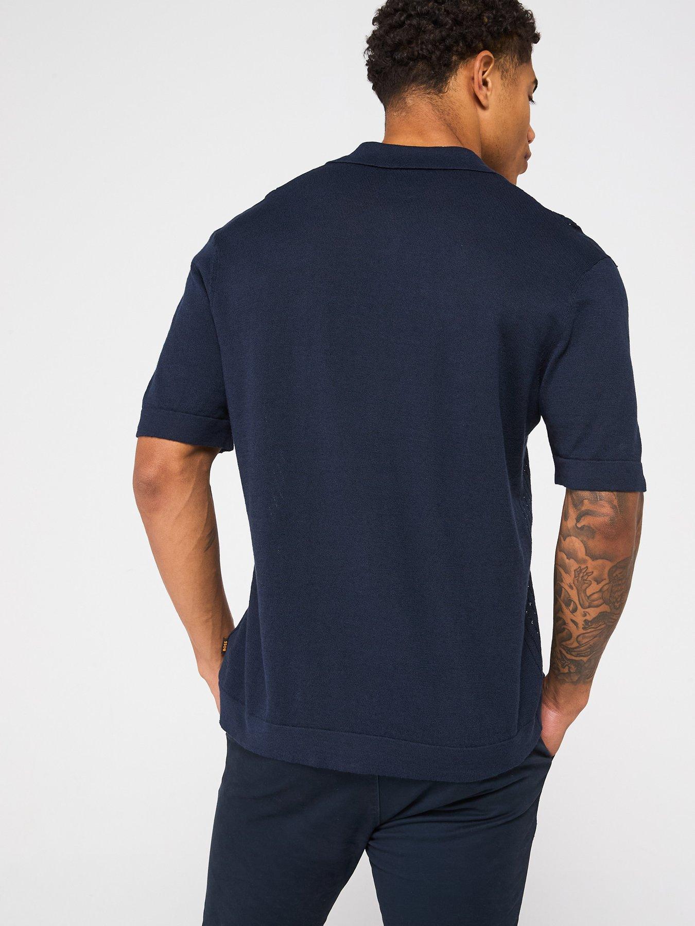 Image 2 of 5 of BOSS Kamicino Knit Top - Dark Blue