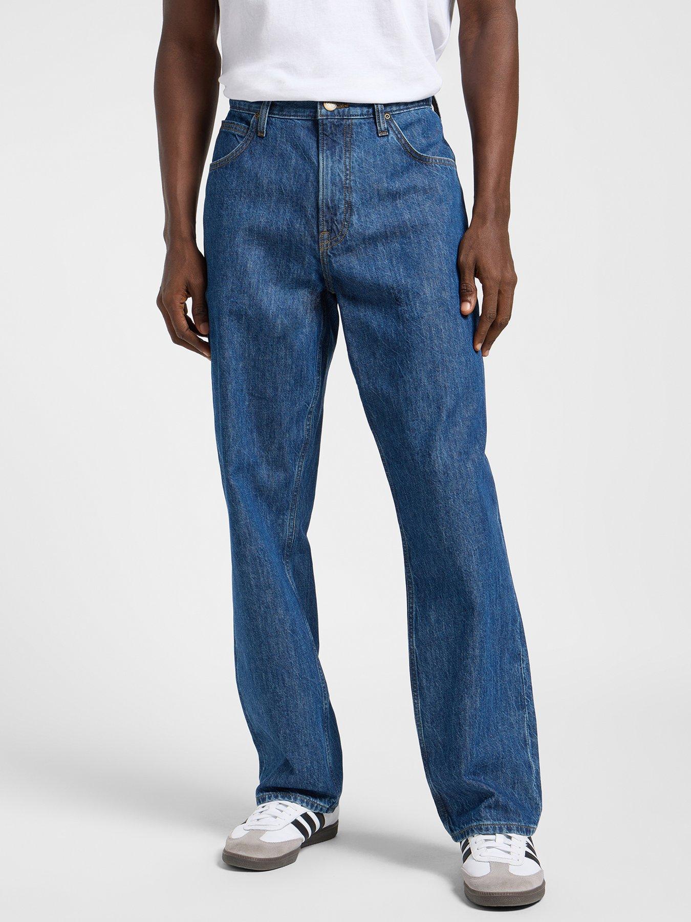 undefined Asher Loose Straight Jeans - Blue