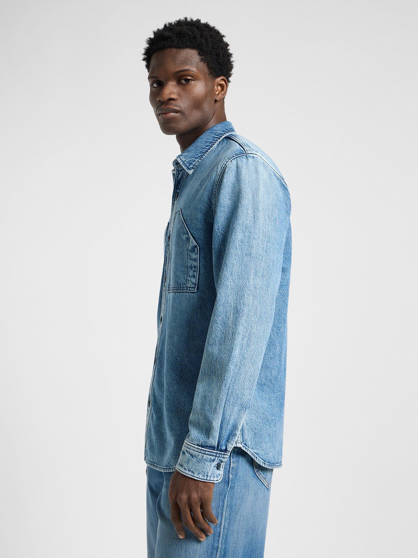 Image 5 of 5 of Lee Engineer Denim Overshirt - Blue