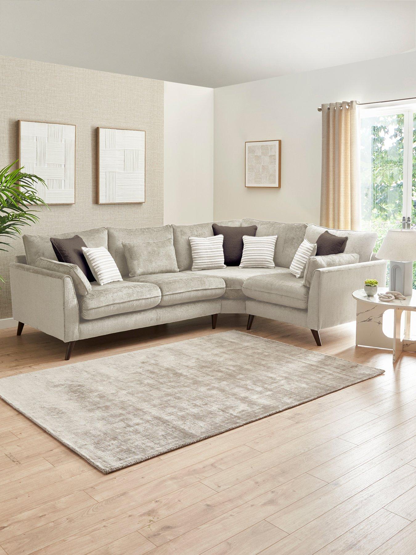 Very Home Sanremo Left Hand Double Arm Corner Group Sofa - Made to order in the UK