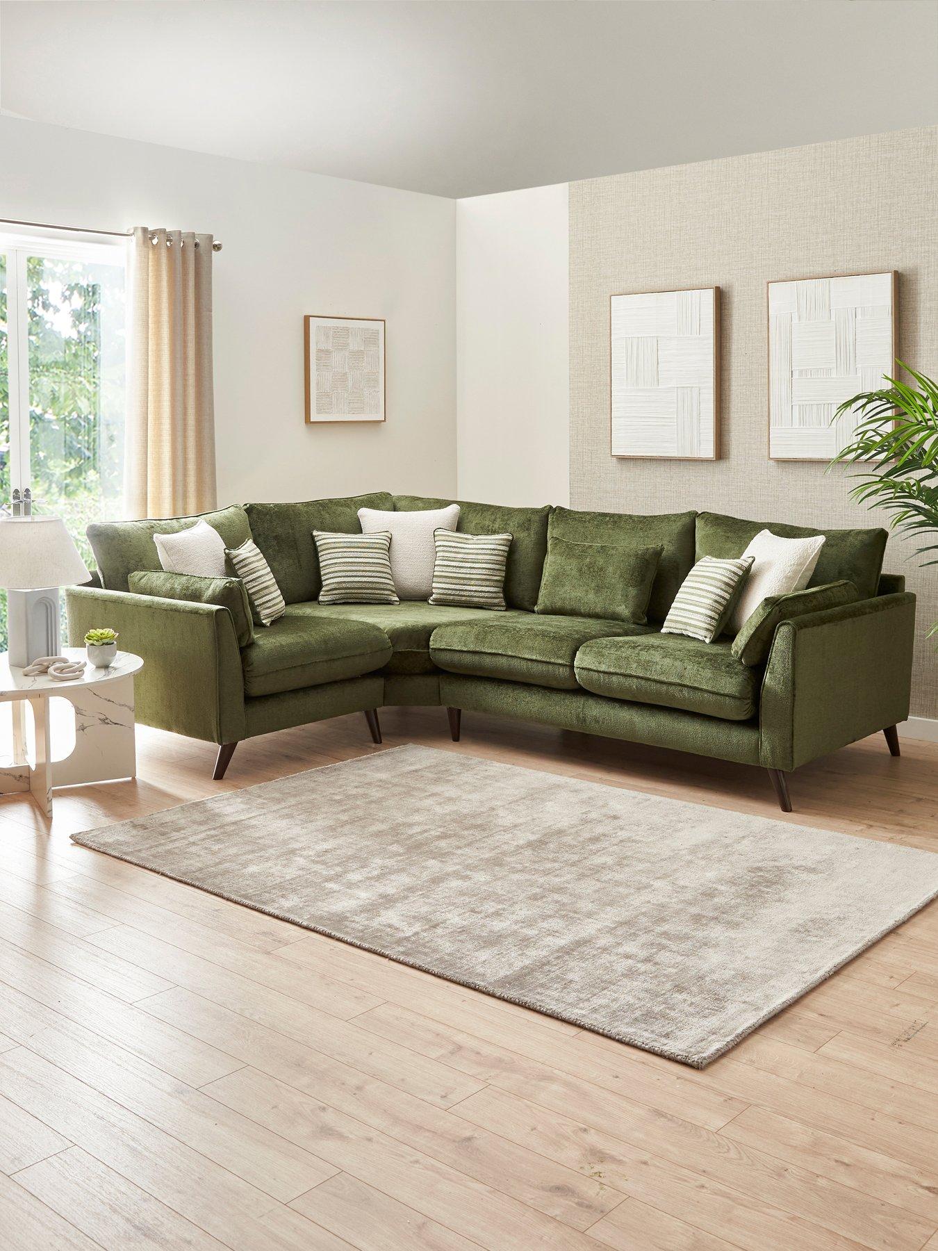 The Very Collection Sanremo Left Hand Double Arm Corner Group Sofa - Made to order in the UK