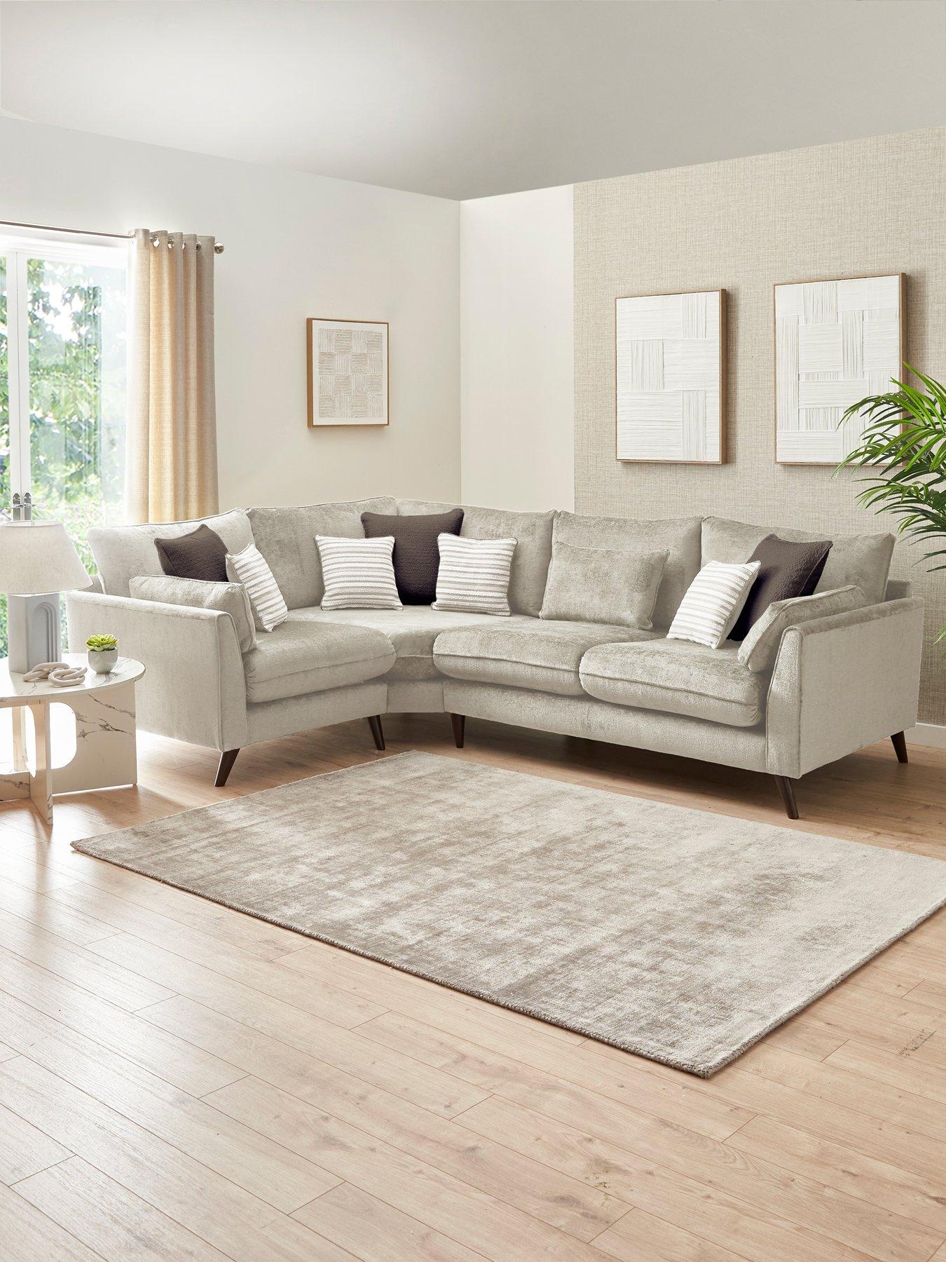 The Very Collection Sanremo Right Hand Double Arm Corner Group Sofa - Made to order in the UK