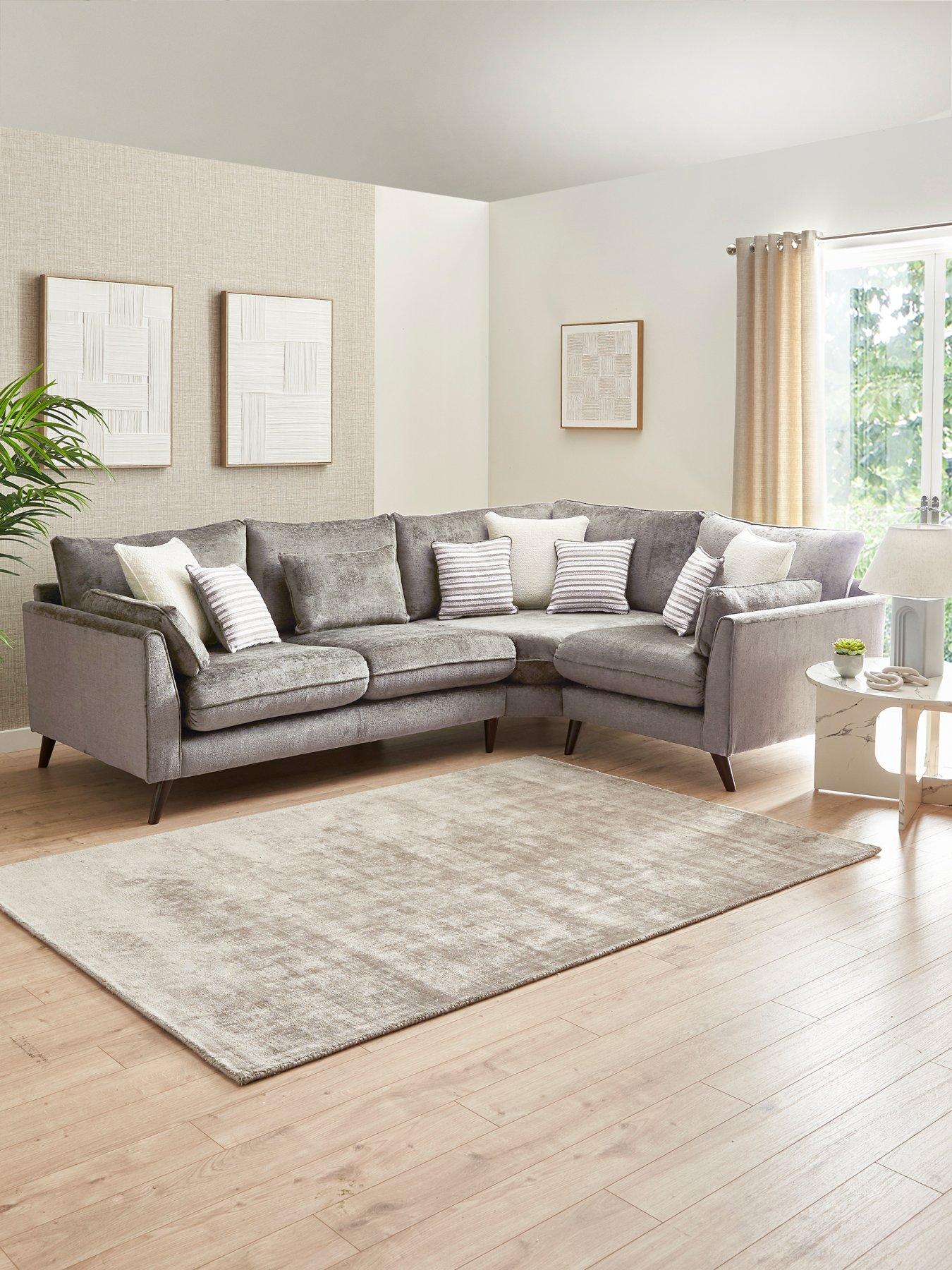The Very Collection Sanremo Right Hand Double Arm Corner Group Sofa - Made to order in the UK