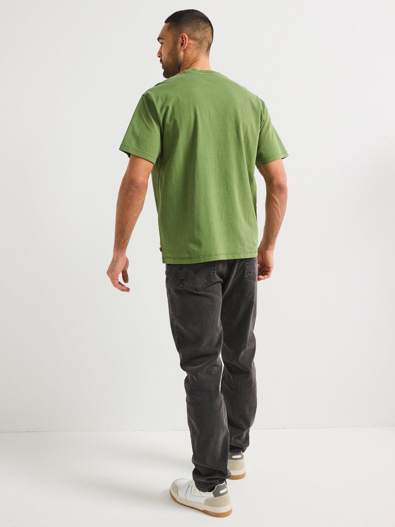 Image 2 of 5 of Levi's Tonal Logo Red Tab Vintage T-shirt- Green