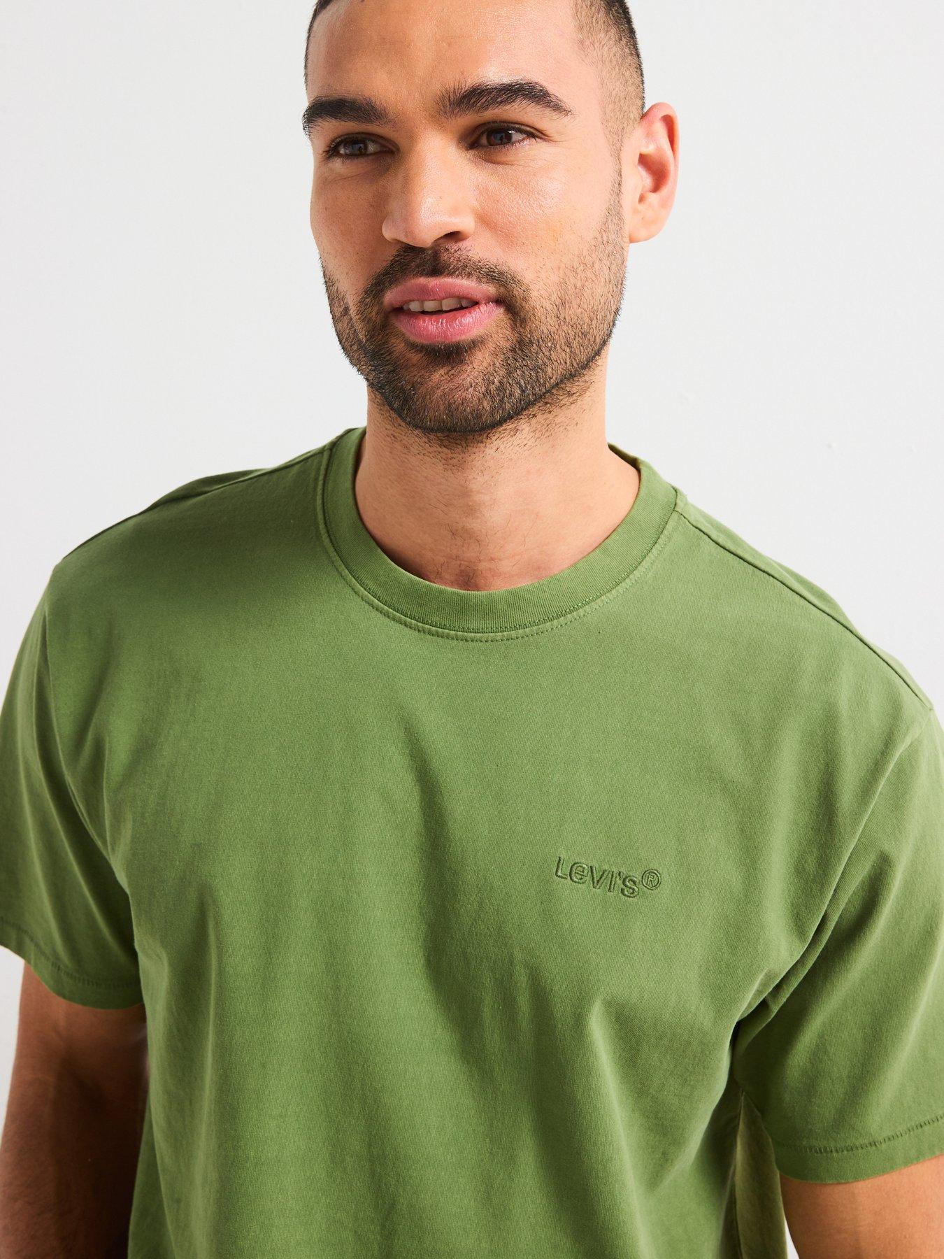 Image 4 of 5 of Levi's Tonal Logo Red Tab Vintage T-shirt- Green