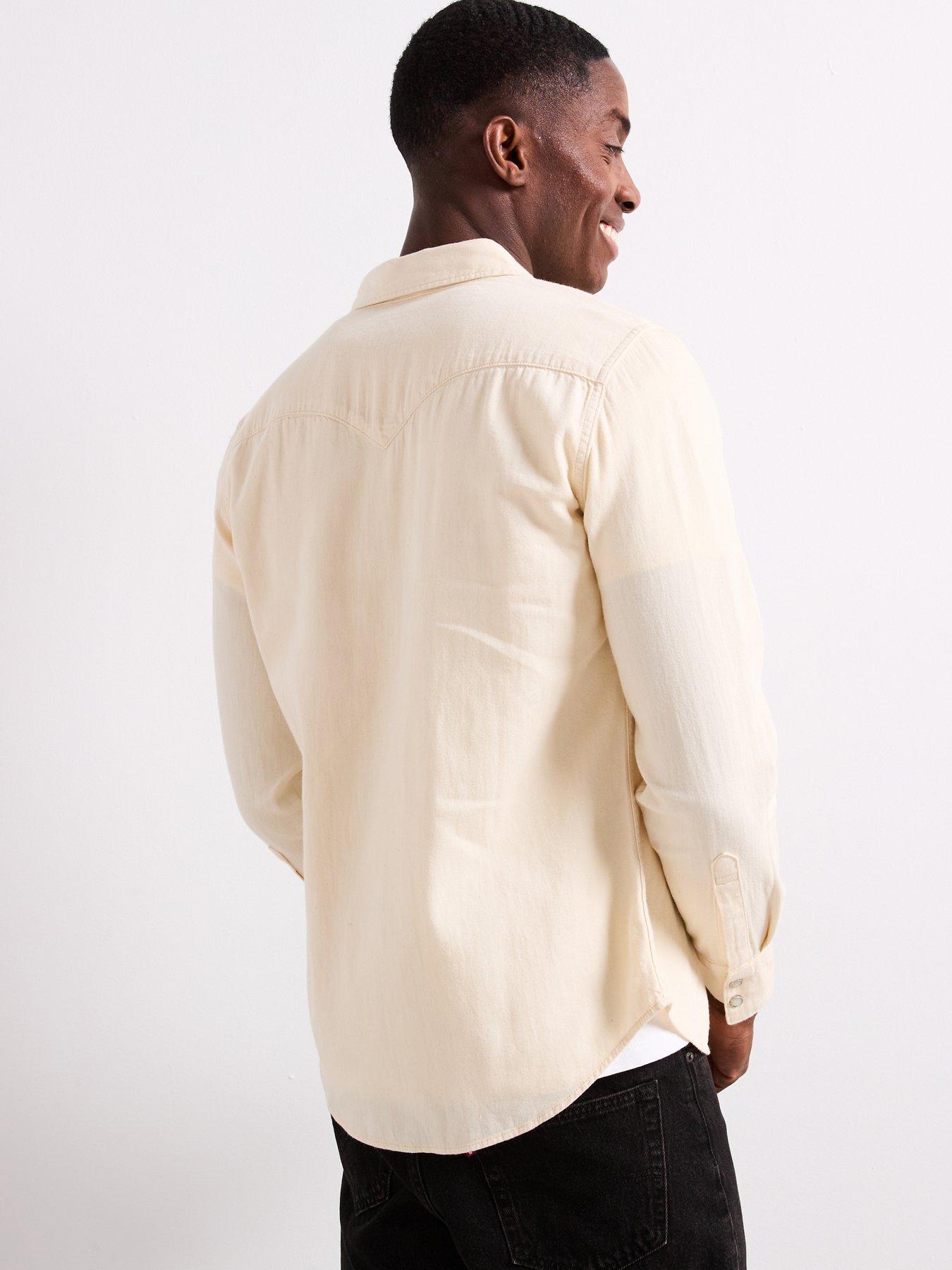 Image 3 of 6 of Levi's Barstow Western Standard Denim Shirt- Cream