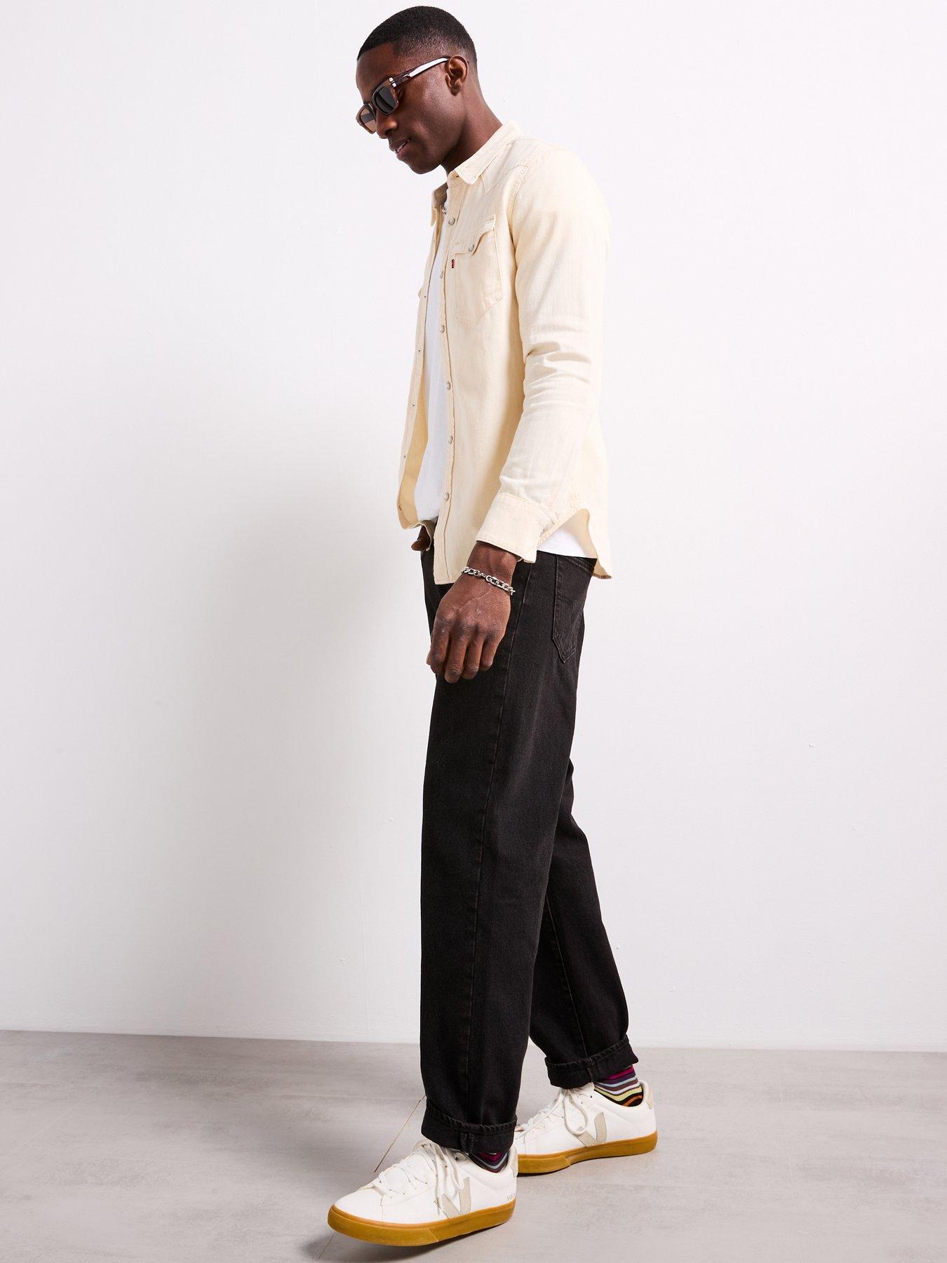 Image 4 of 6 of Levi's Barstow Western Standard Denim Shirt- Cream